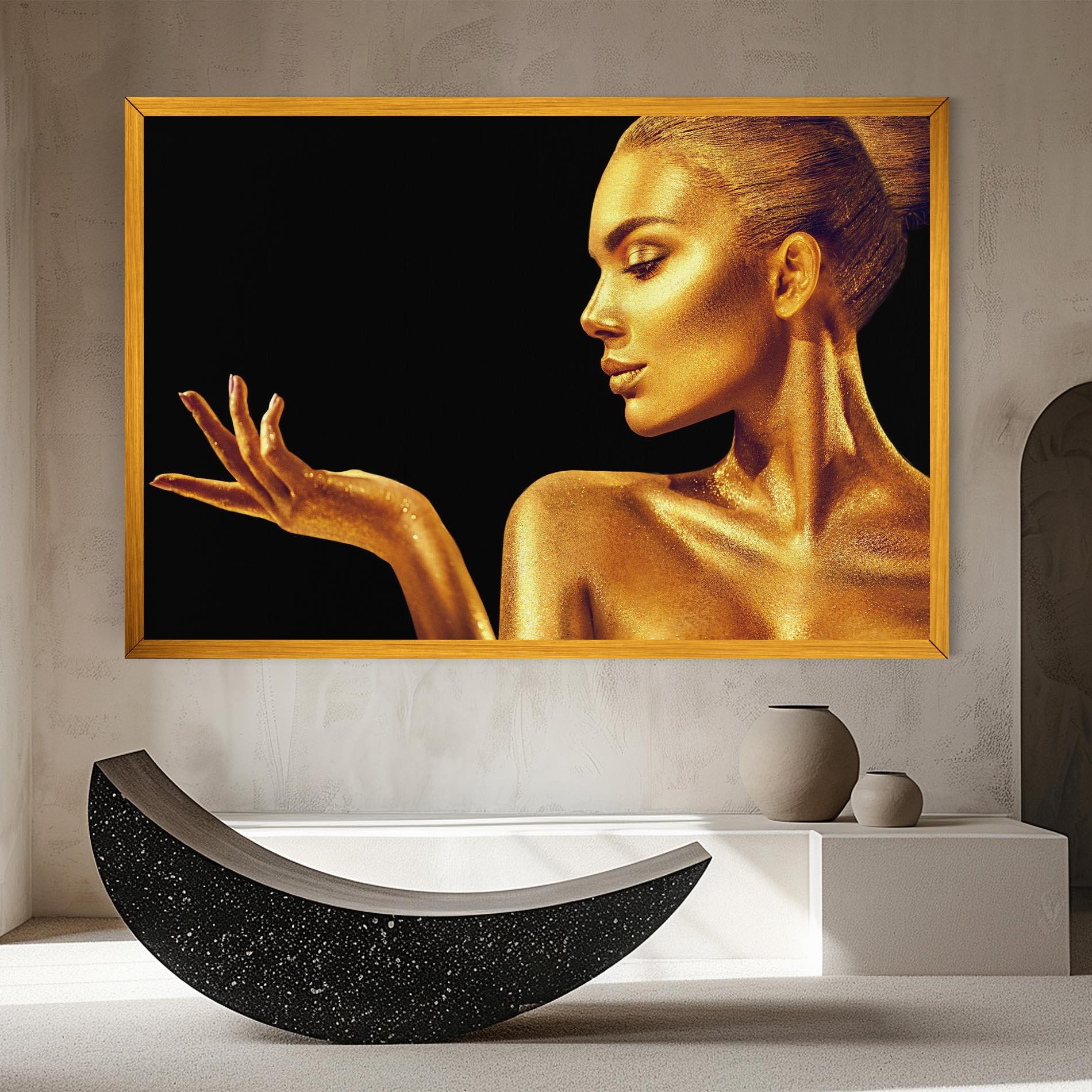 Leinwandbild Golden Glamour mockup 8