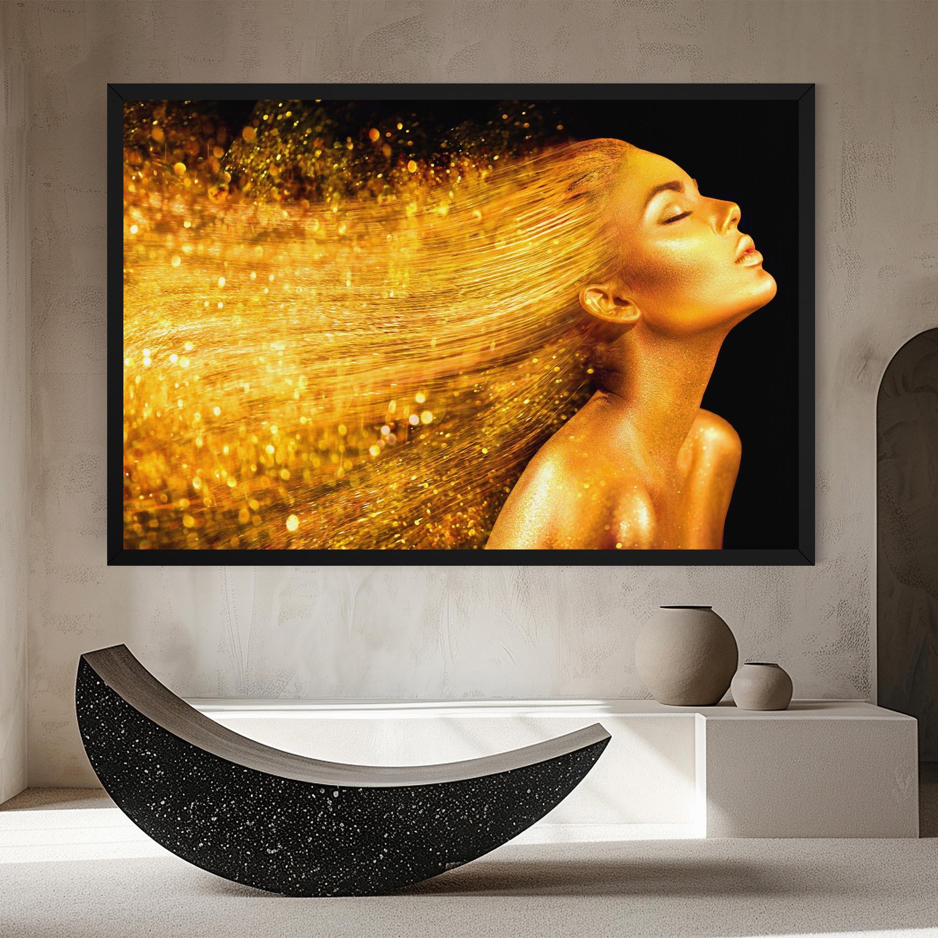 Leinwandbild Golden Girl mockup 8