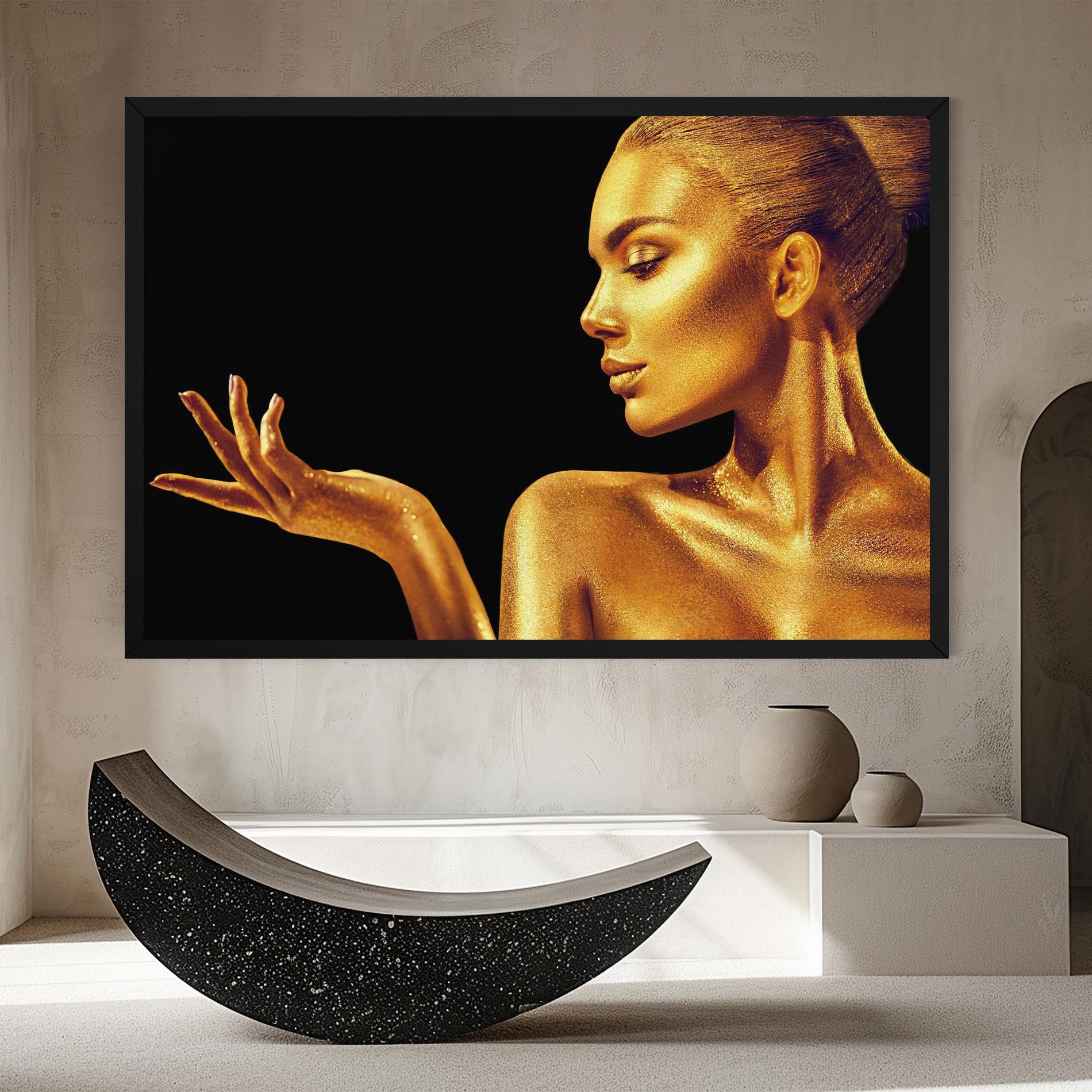 Leinwandbild Golden Glamour mockup 8