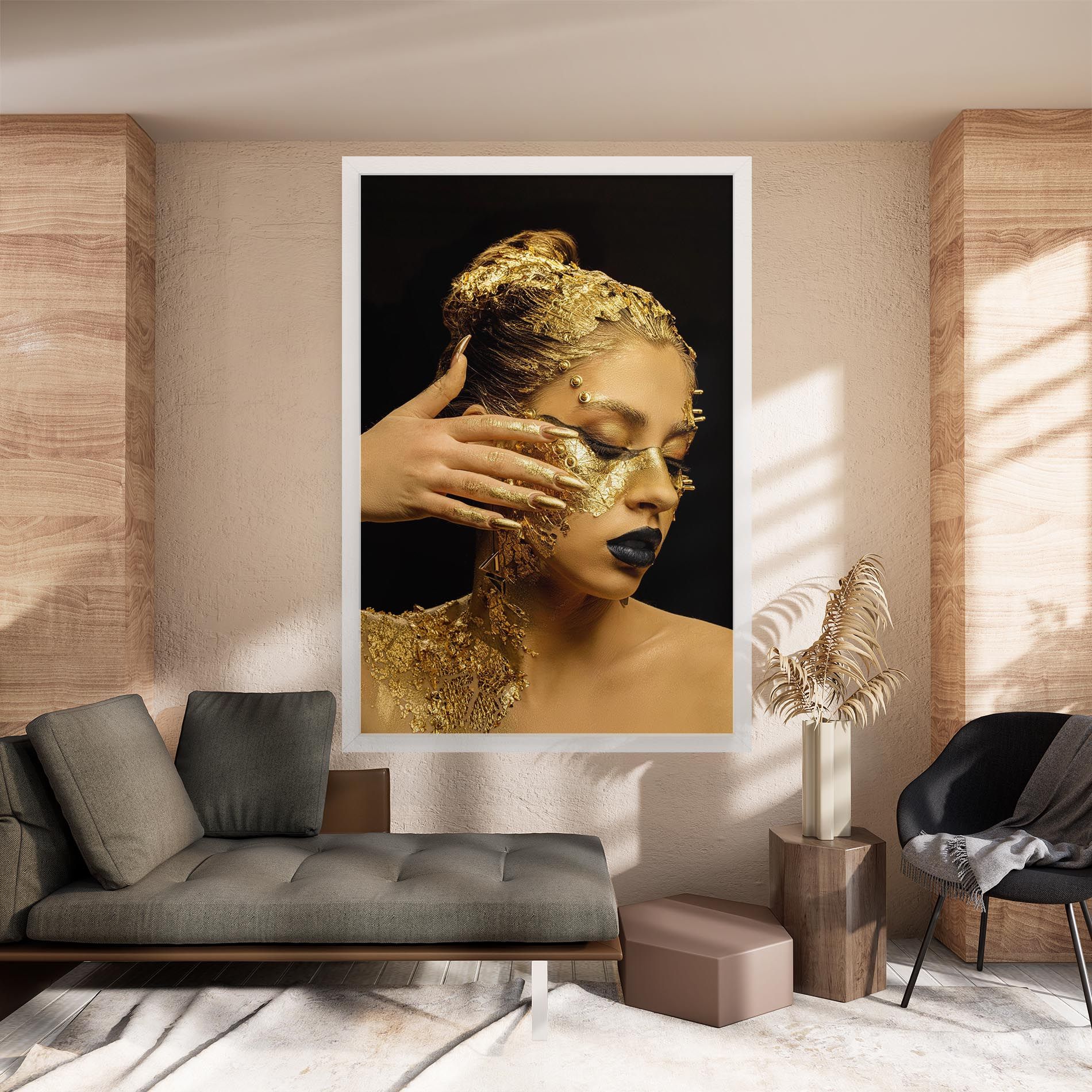 Festive Golden Makeup mockup 8