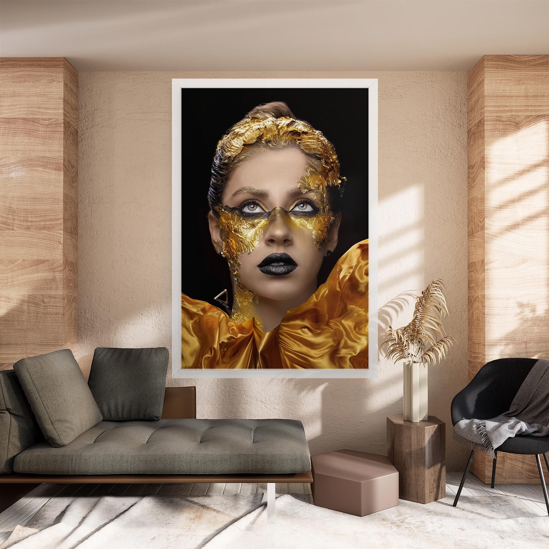 Glamorous Gold Outfit mockup 8