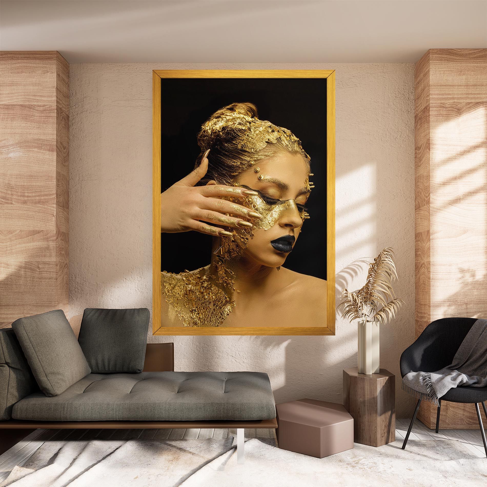 Festive Golden Makeup mockup 8