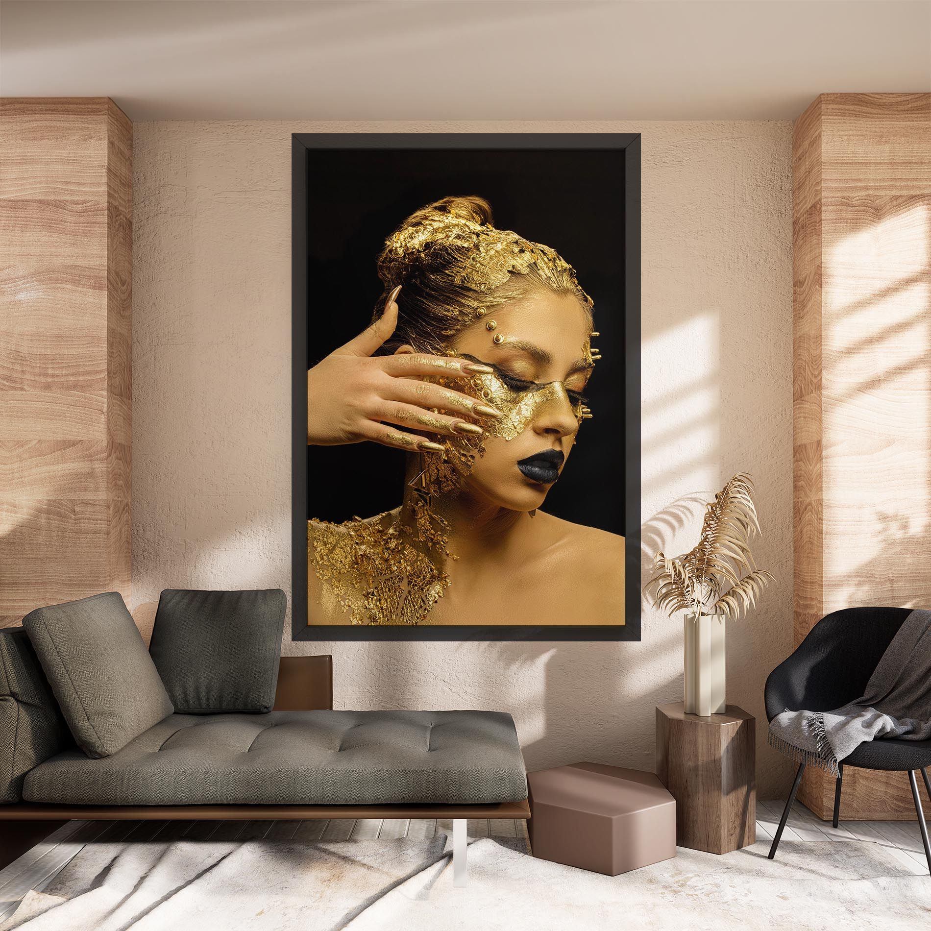 Festive Golden Makeup mockup 8