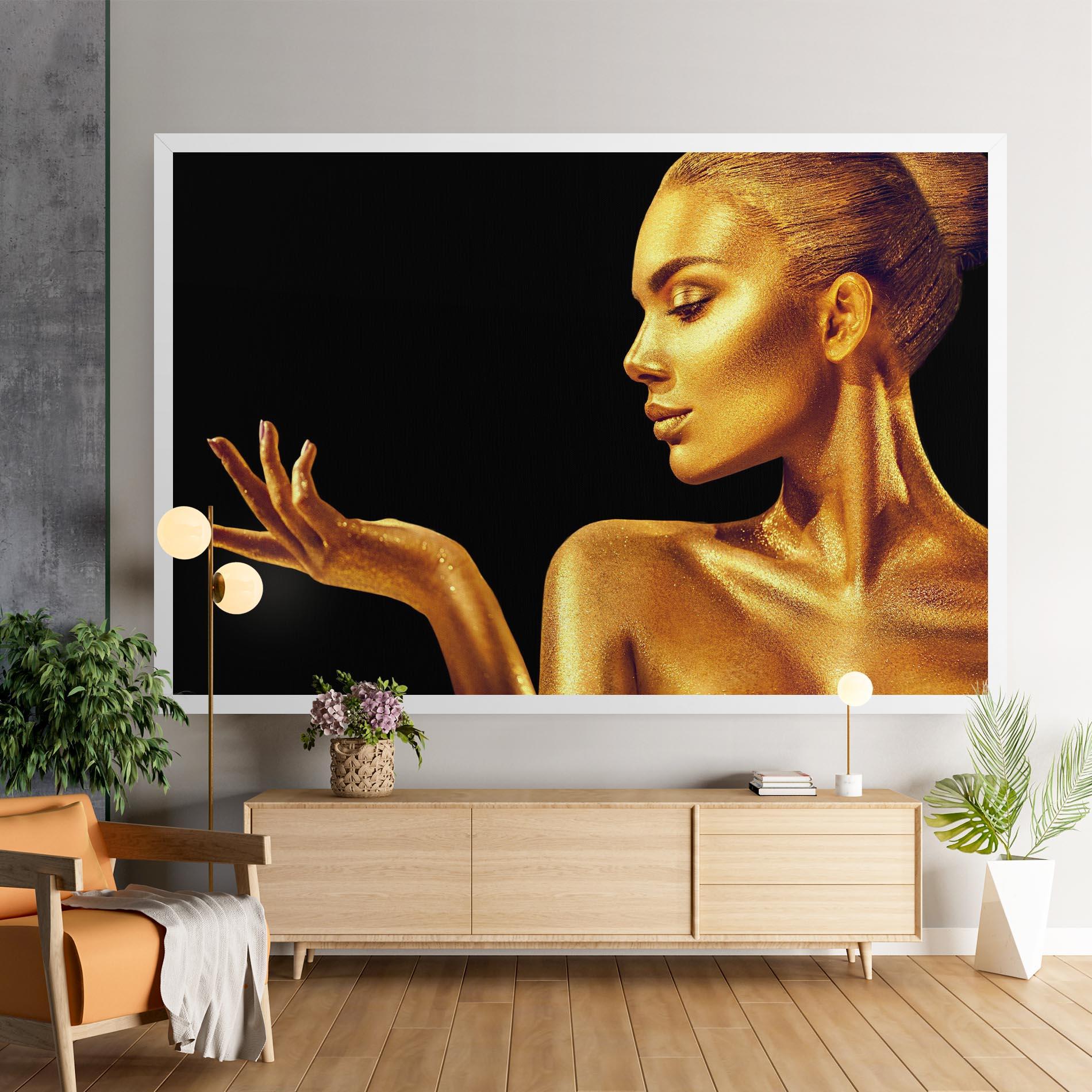Leinwandbild Golden Glamour mockup 9