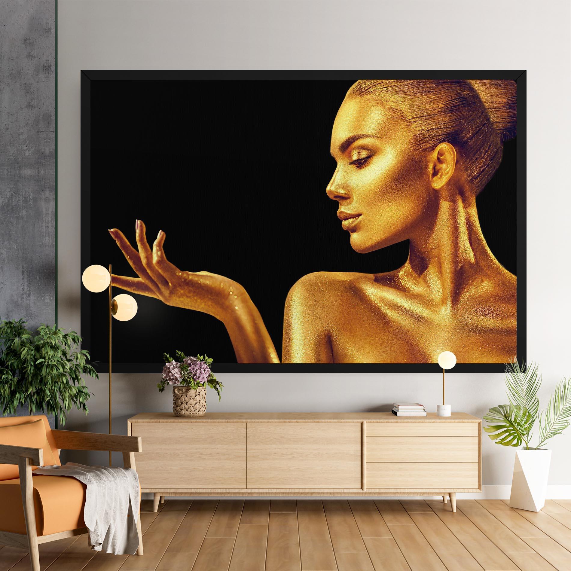 Leinwandbild Golden Glamour mockup 9