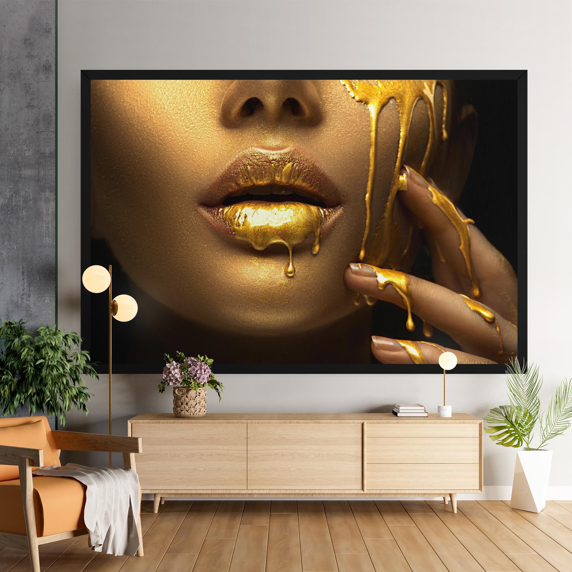 Golden Lips mockup 9