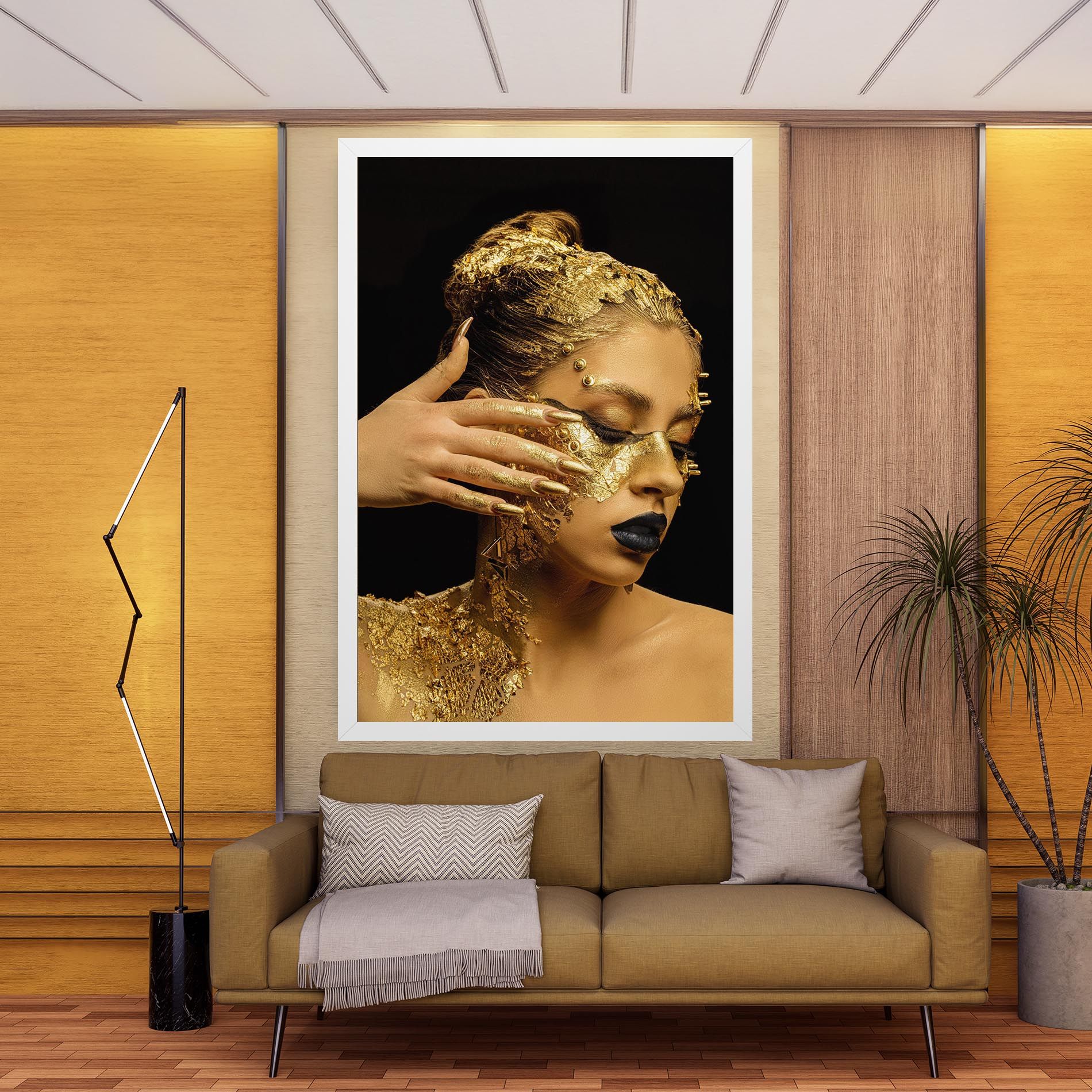 Festive Golden Makeup mockup 9