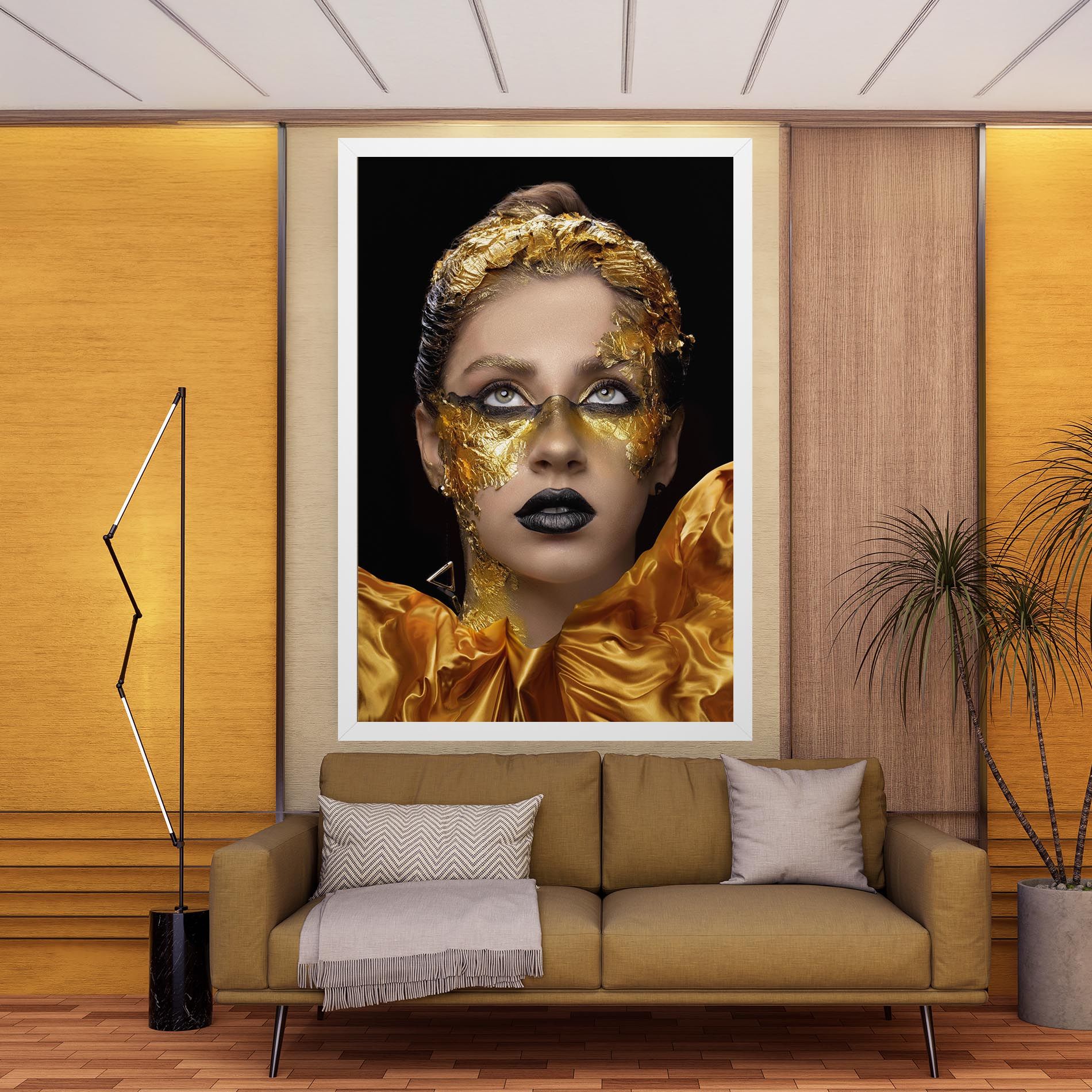 Glamorous Gold Outfit mockup 9