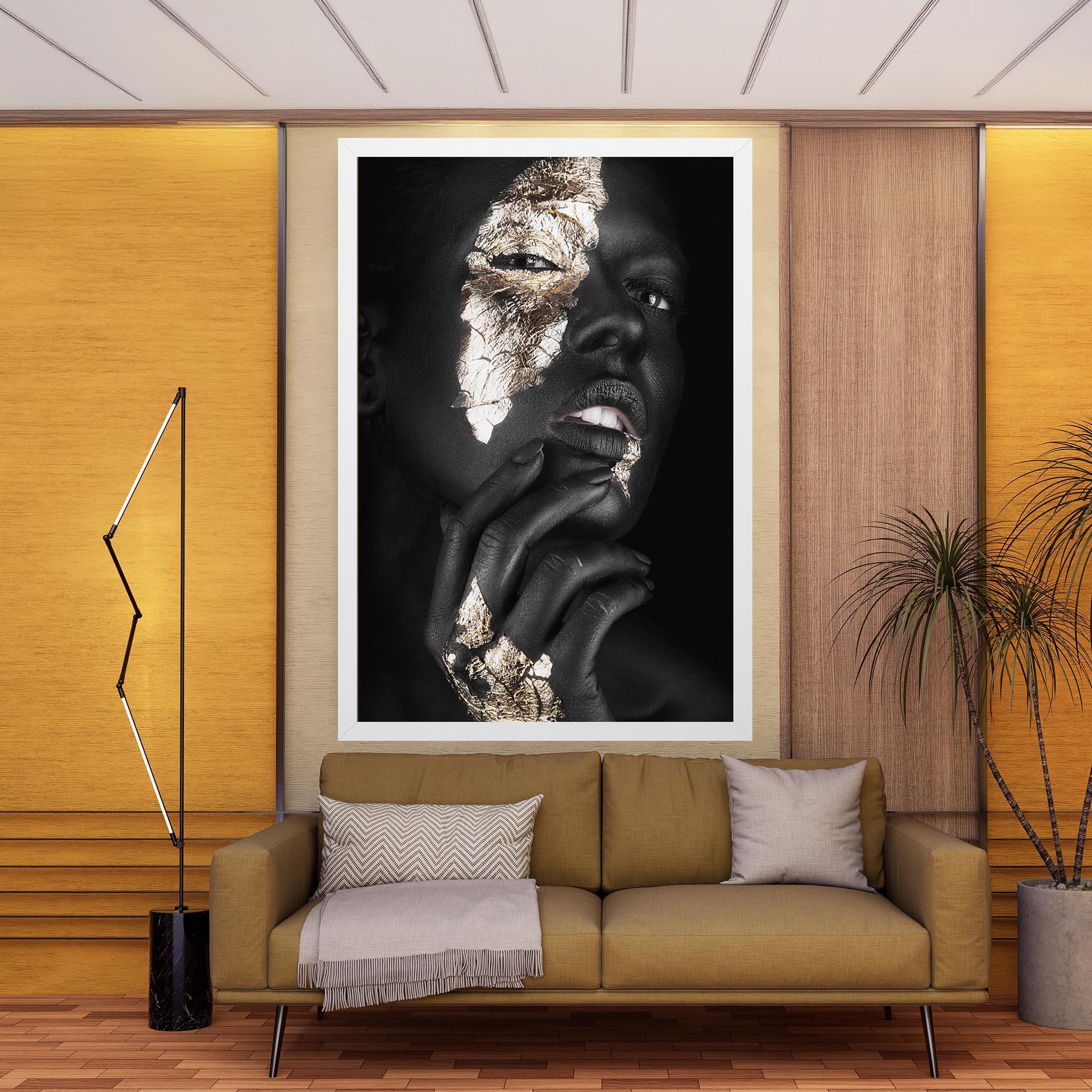 Leinwandbild Golden Posture mockup 9