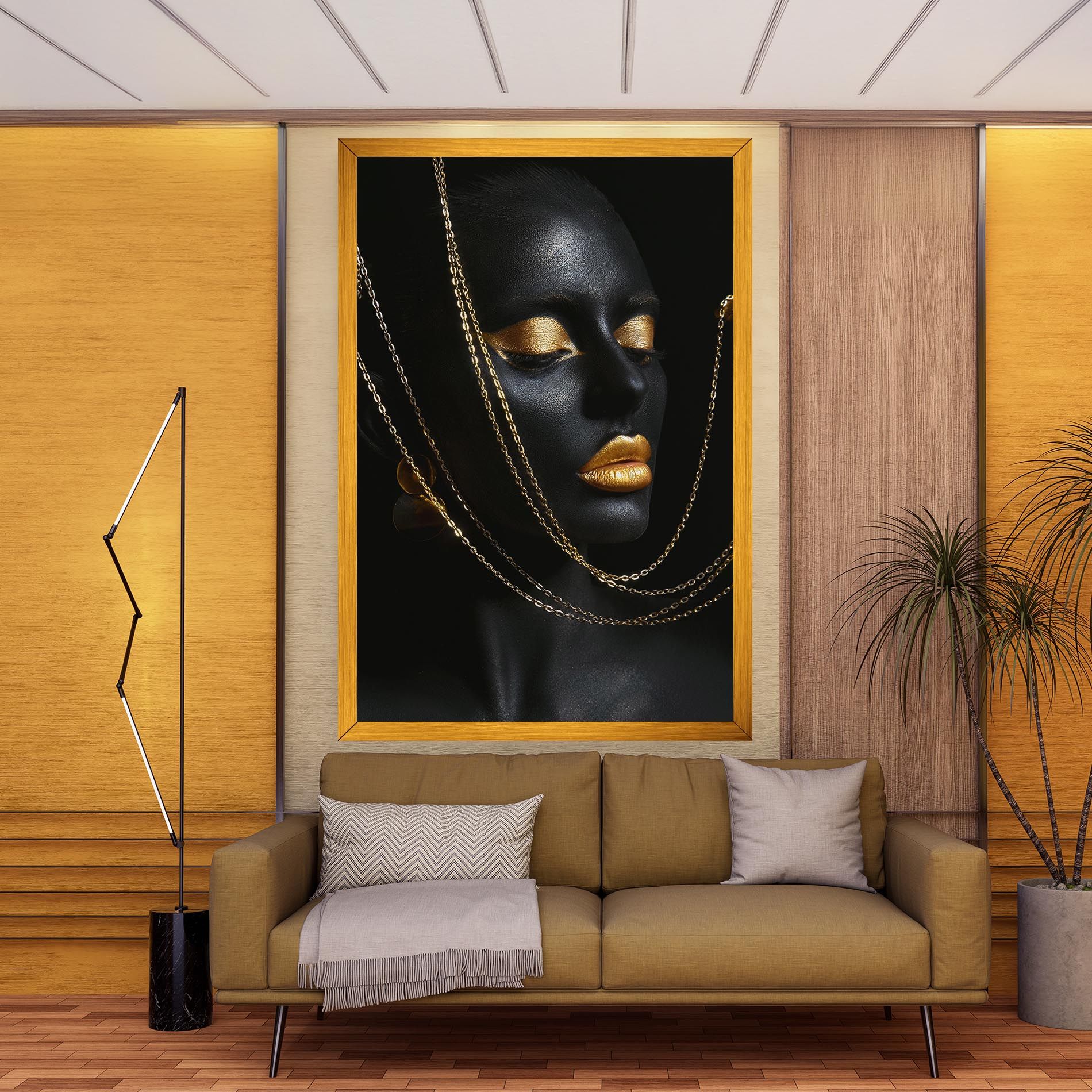 Chain Gold Lips mockup 9