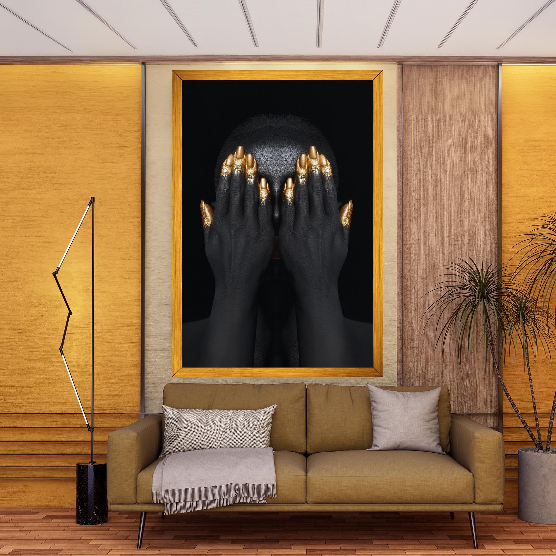 Gold Fingertips Chain mockup 9