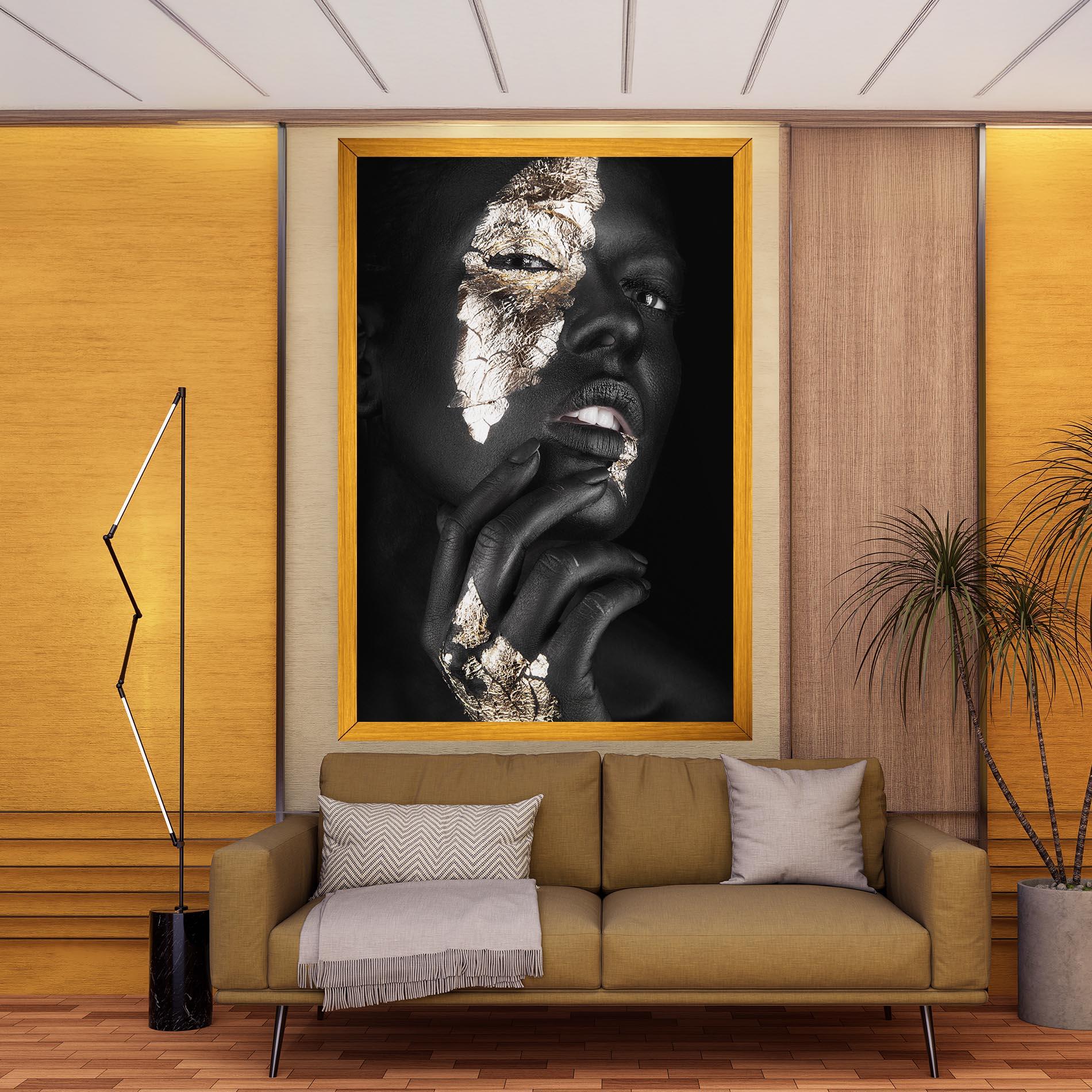 Leinwandbild Golden Posture mockup 9