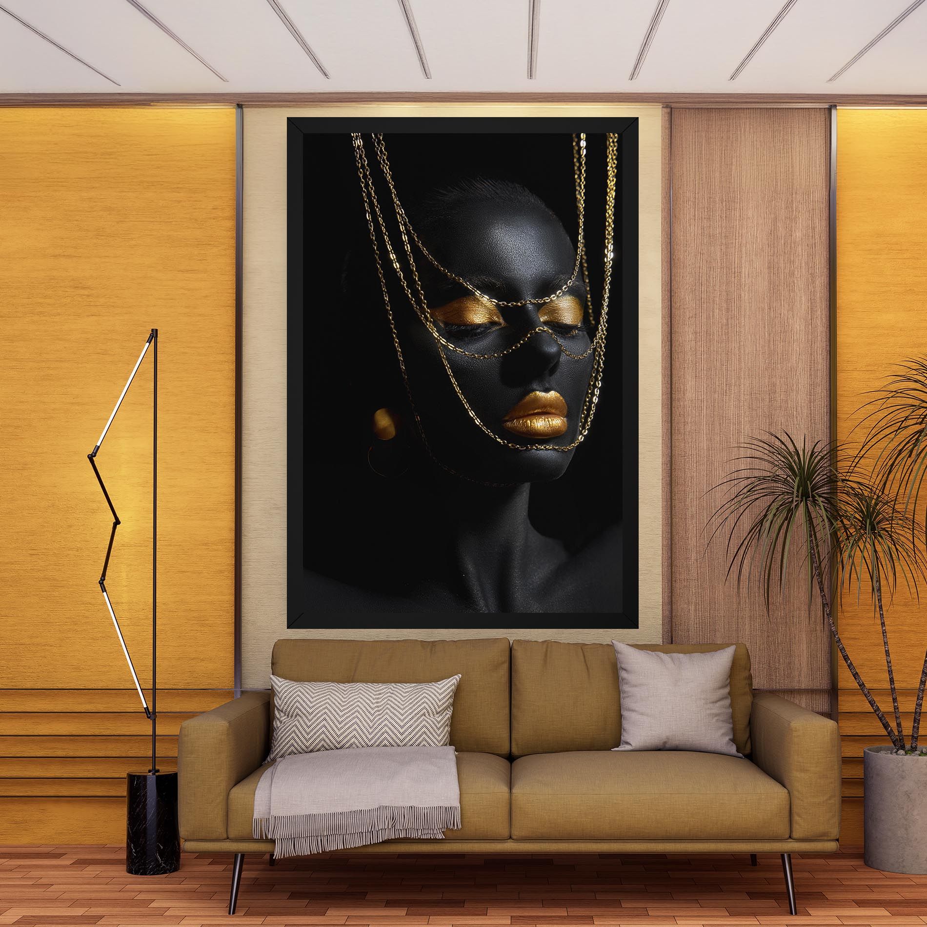 Gold Chain Girl mockup 9