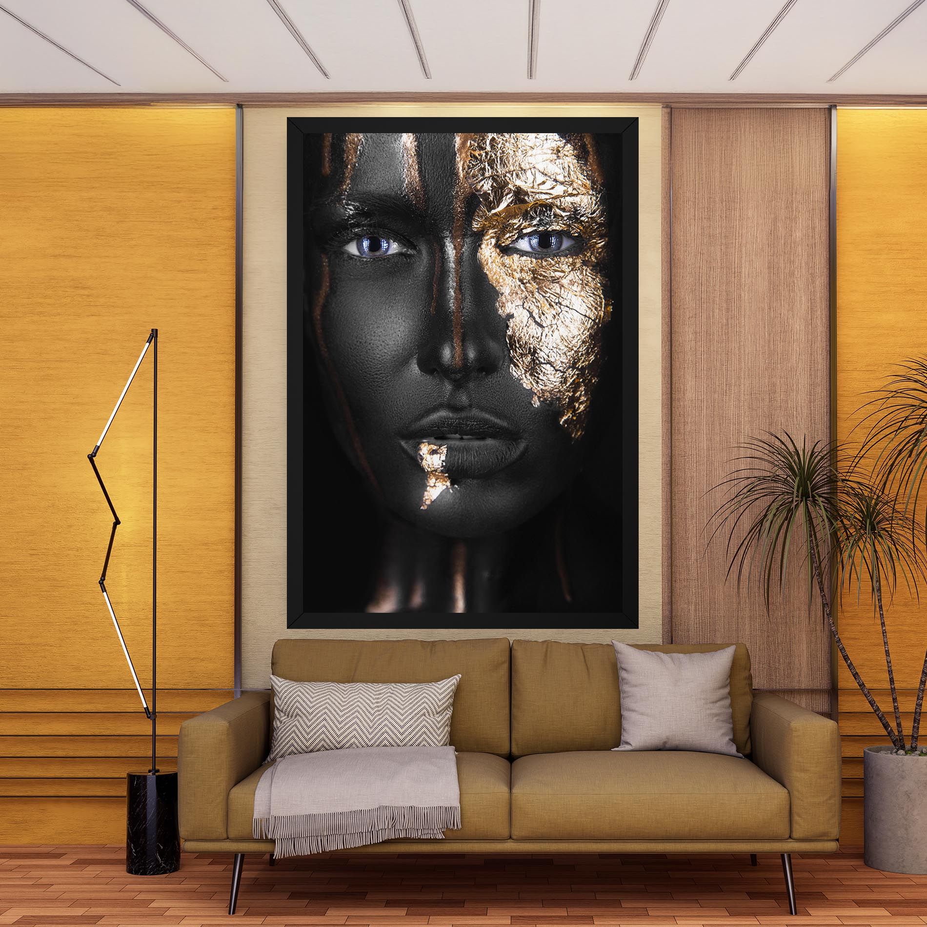 Golden Face mockup 9
