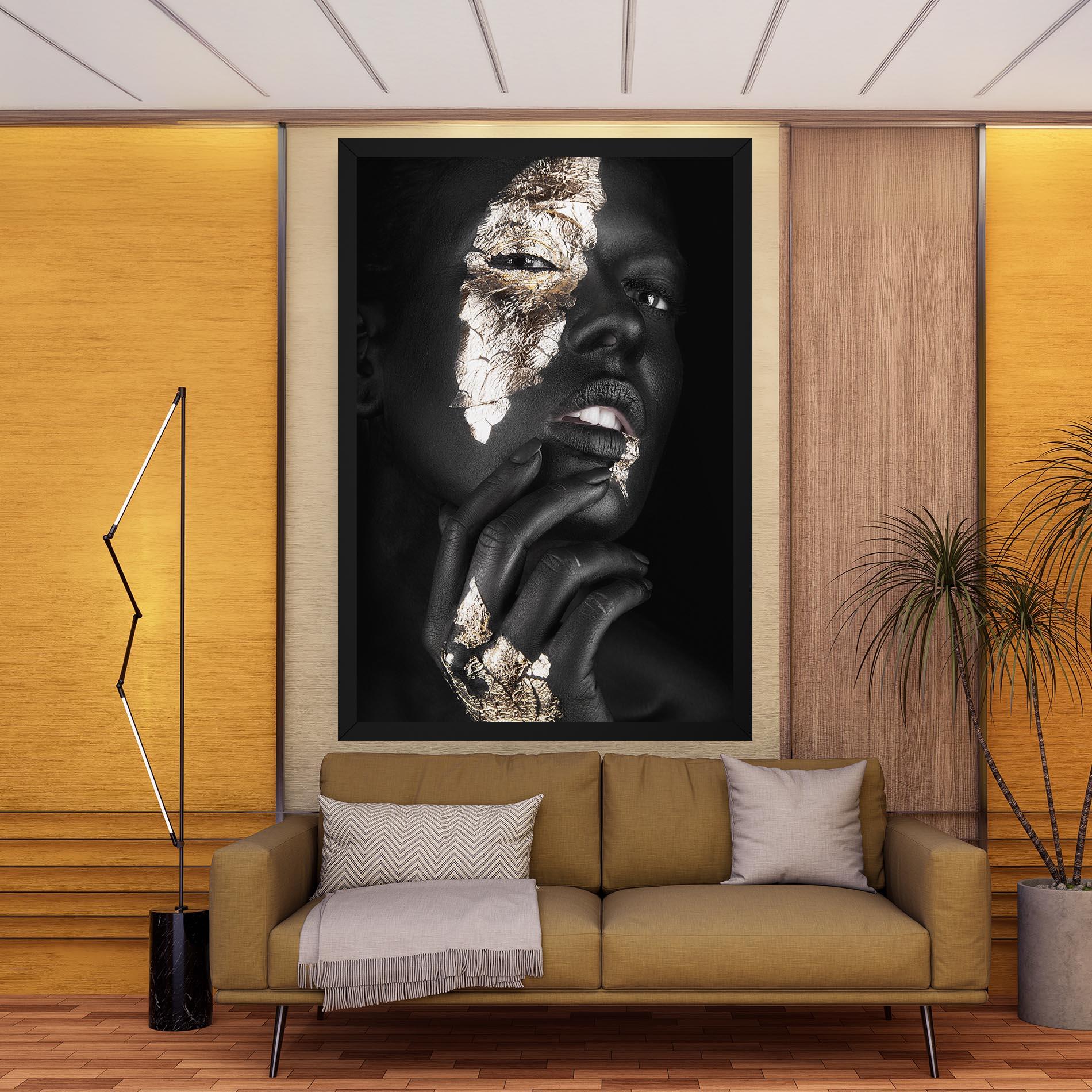 Leinwandbild Golden Posture mockup 9