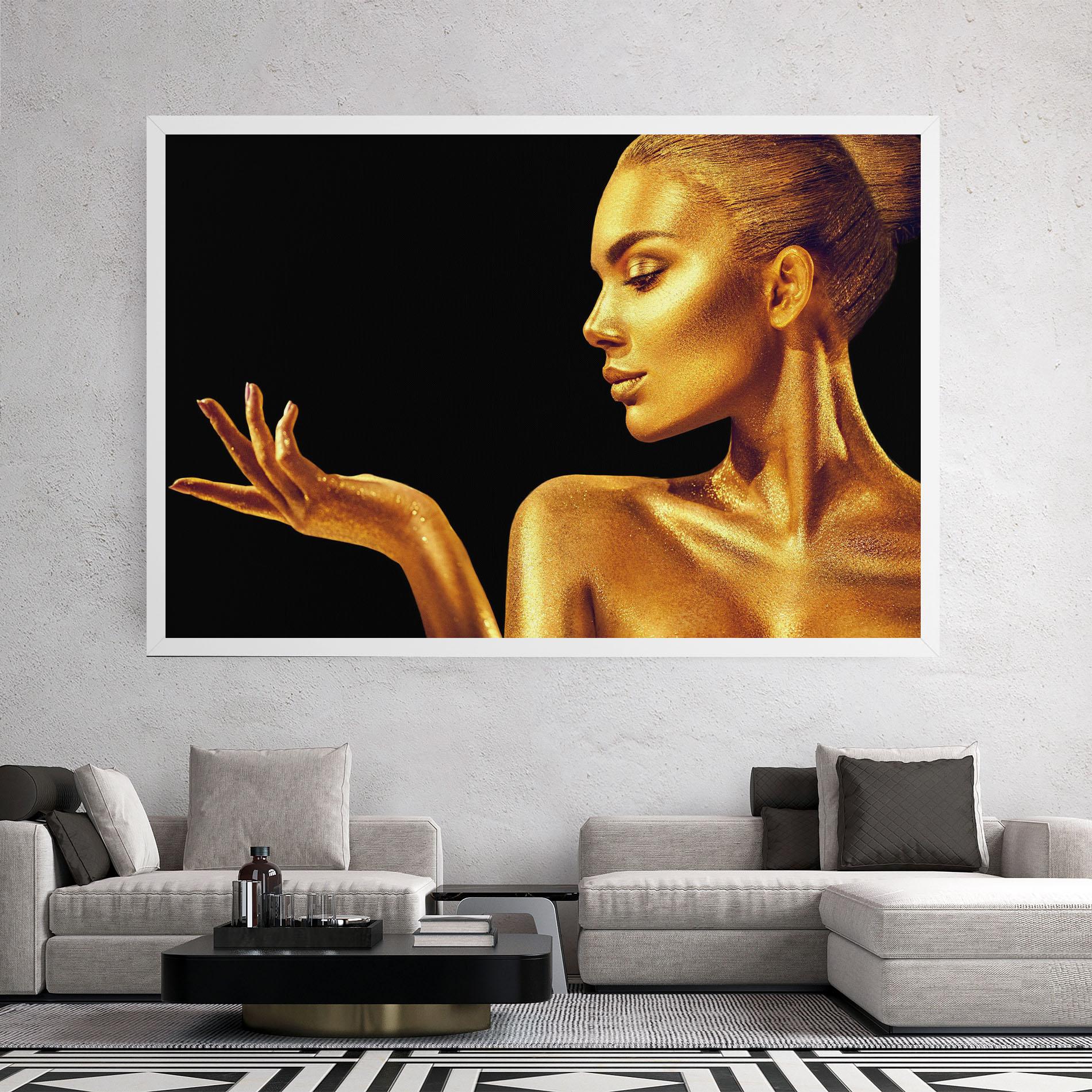 Leinwandbild Golden Glamour mockup 2