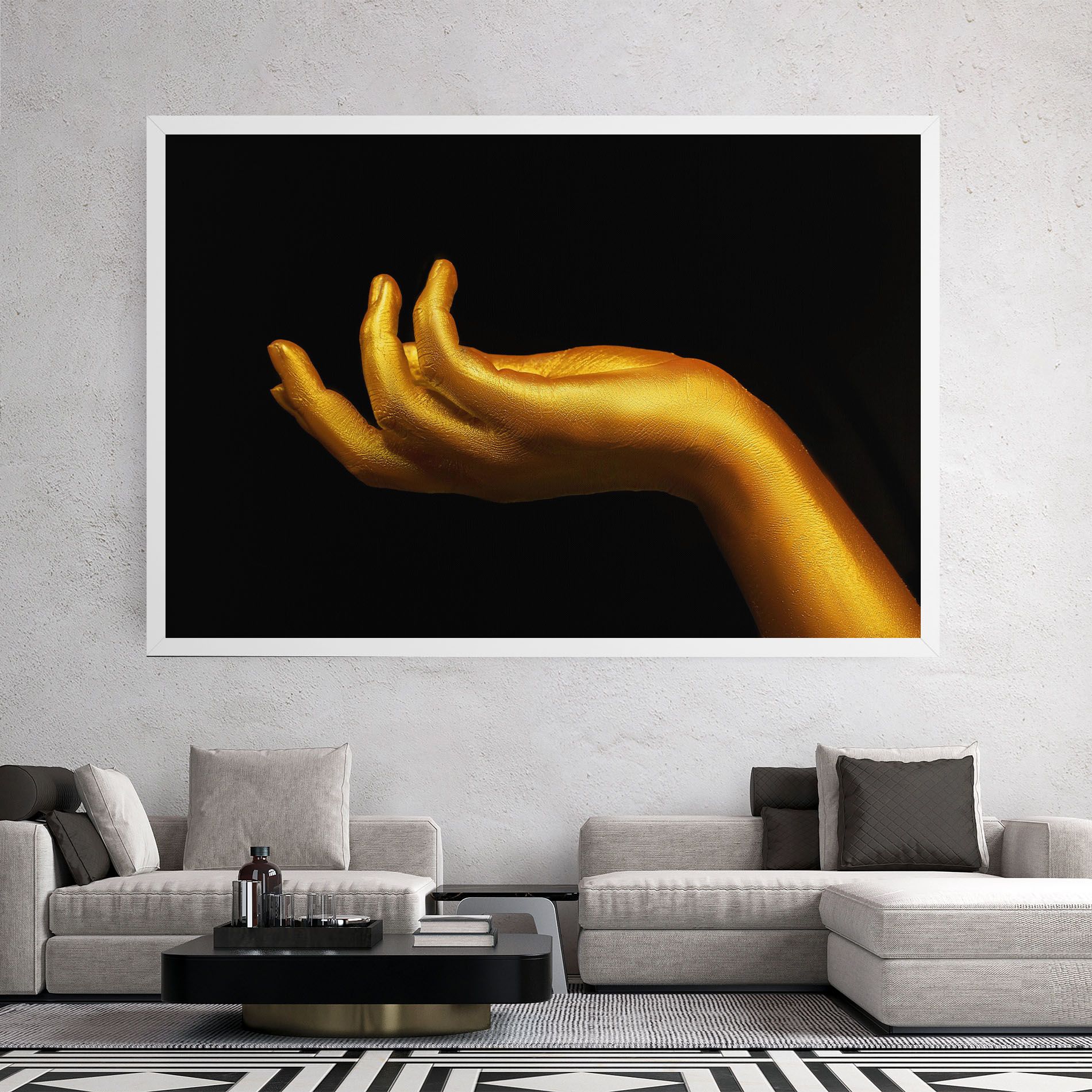 Strong Gold Hand mockup 2