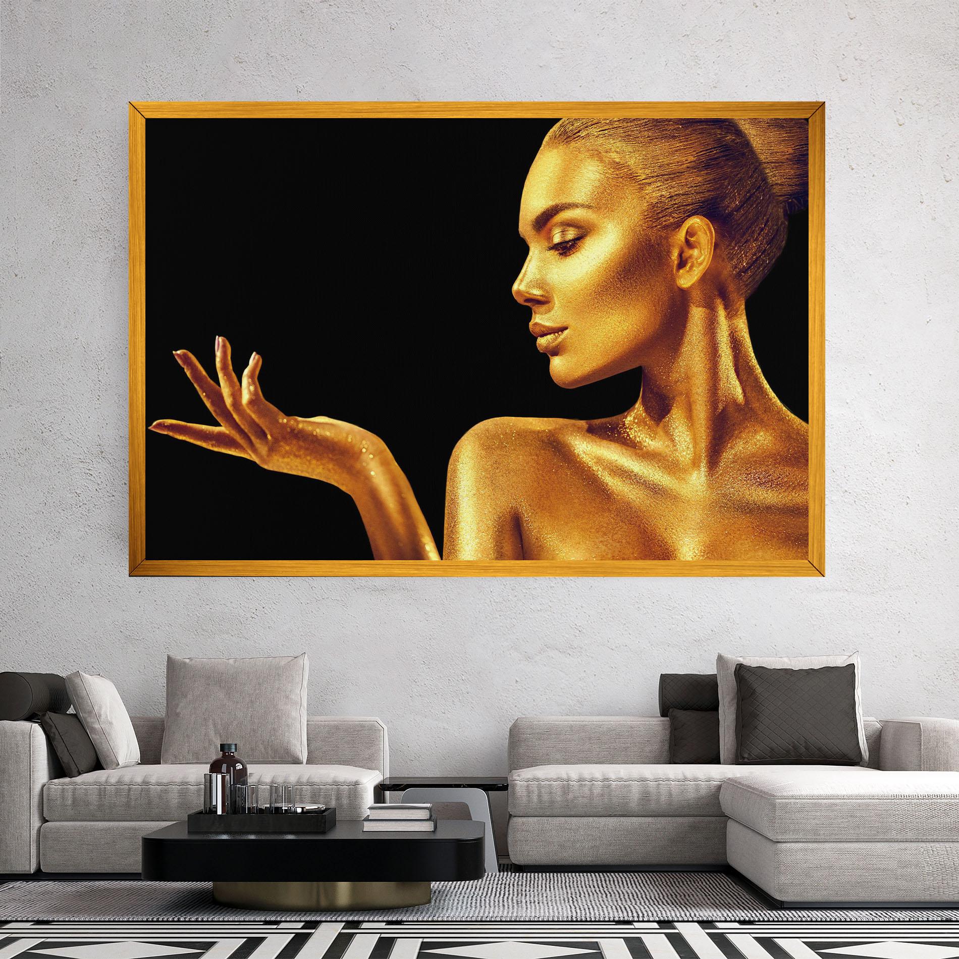 Leinwandbild Golden Glamour mockup 2
