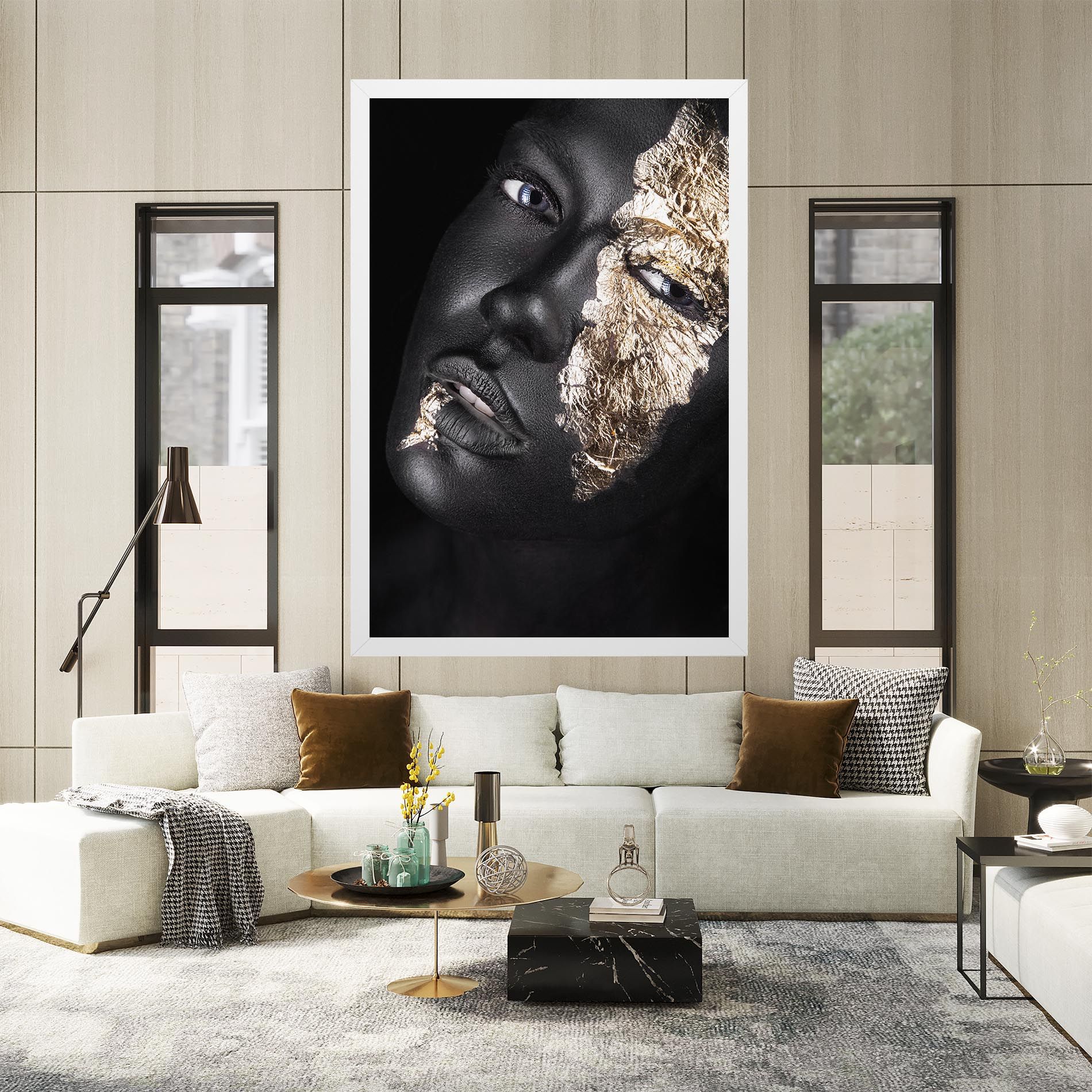 Grey Gold Makeup mockup 2