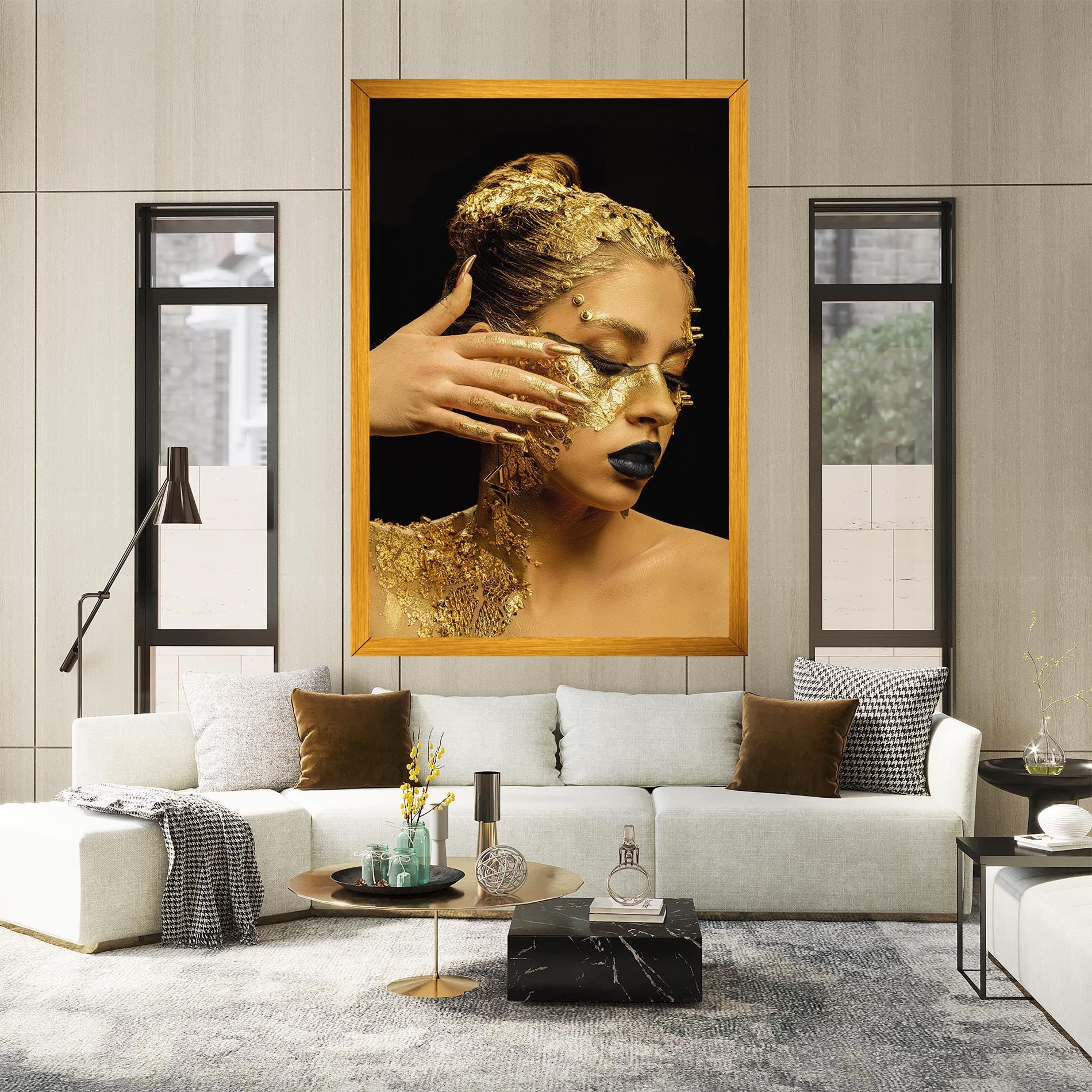 Festive Golden Makeup mockup 2