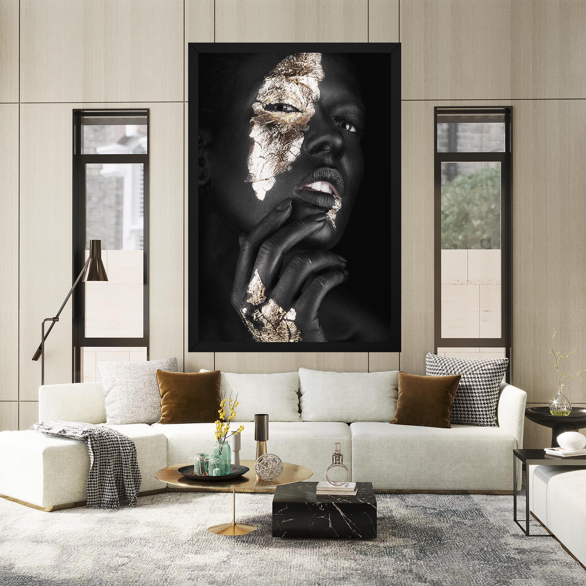 Leinwandbild Golden Posture mockup 2