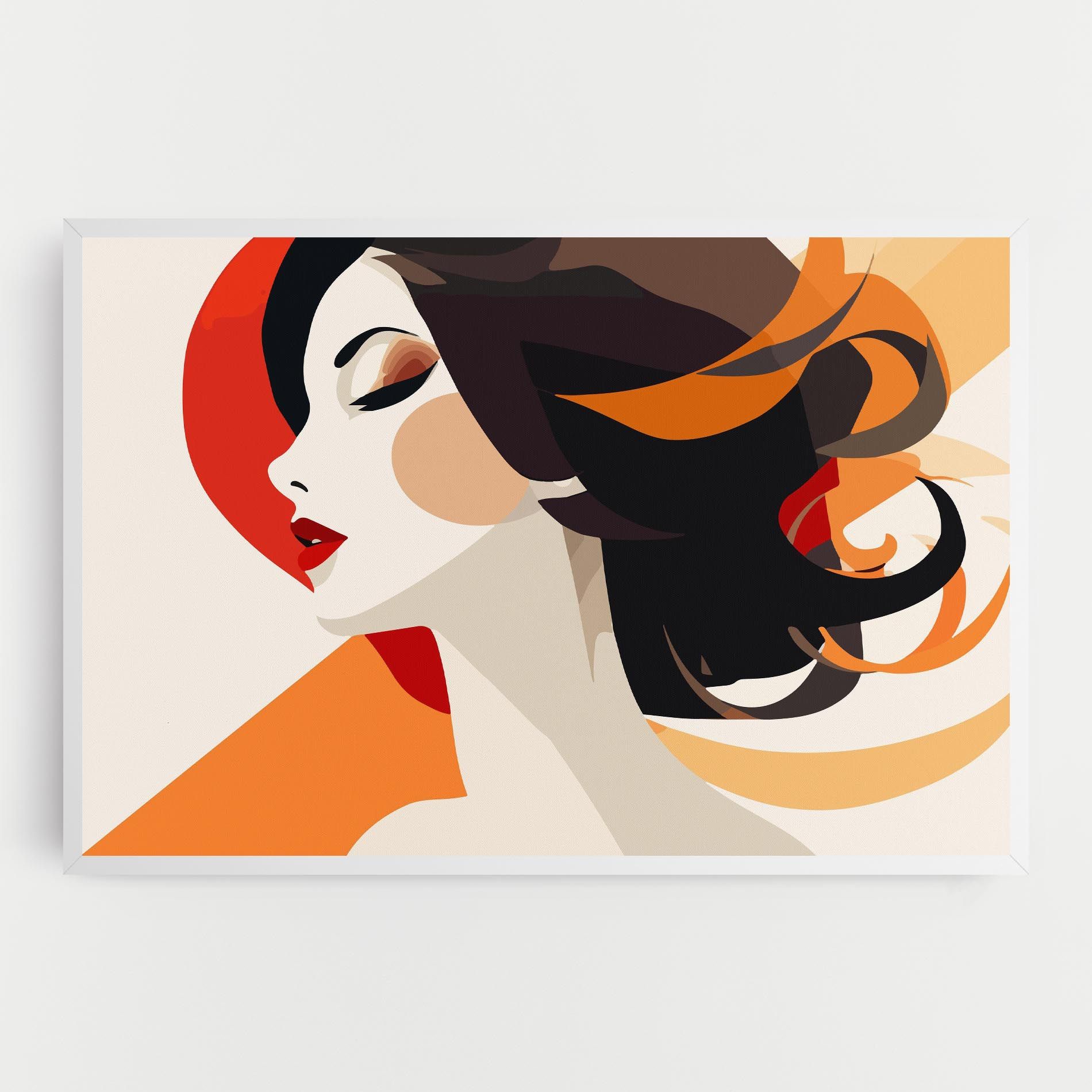 Abstract Autumn Woman mockup 0