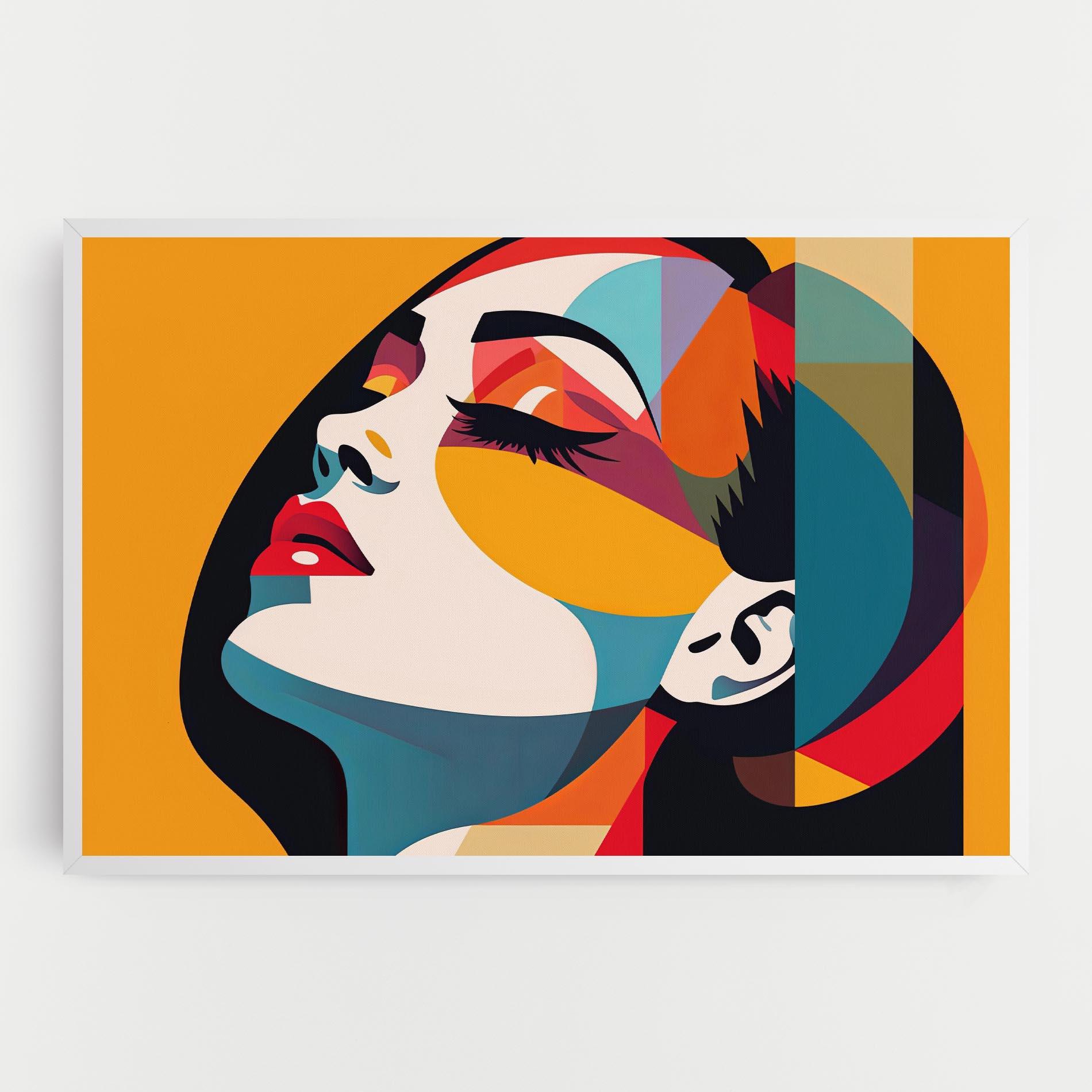 Leinwandbild Dreamy Yellow Female mockup 0