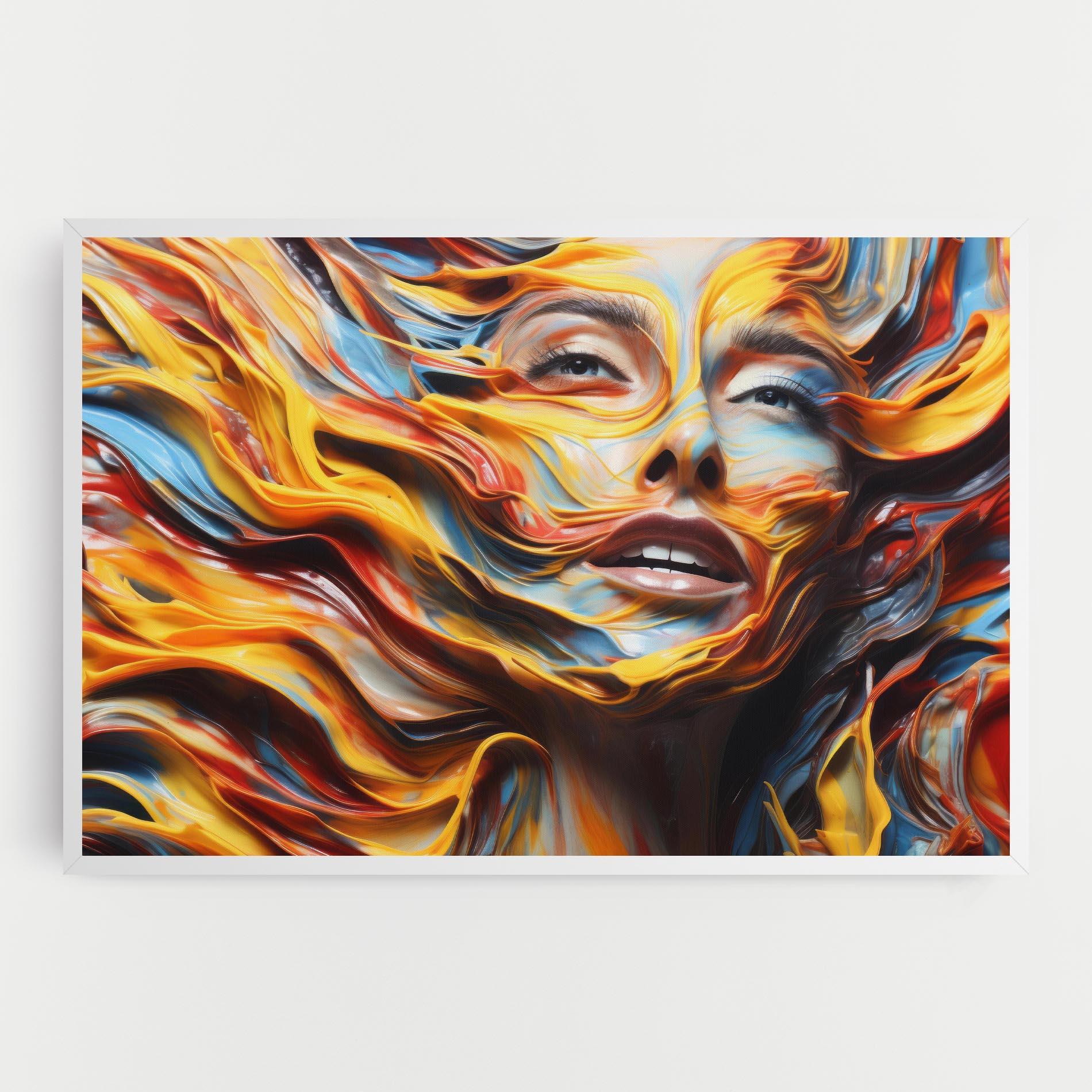 Leinwandbild Painted Woman mockup 0