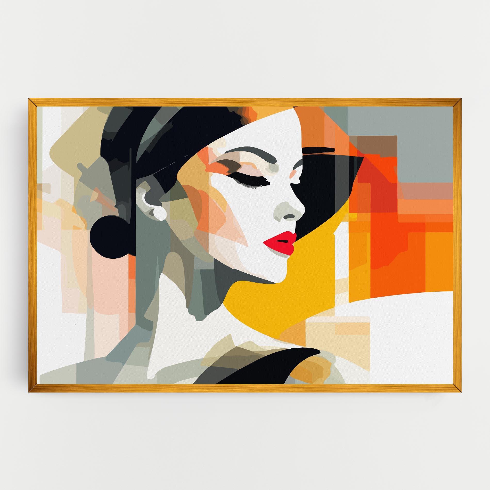 Leinwandbild Art Woman View mockup 0