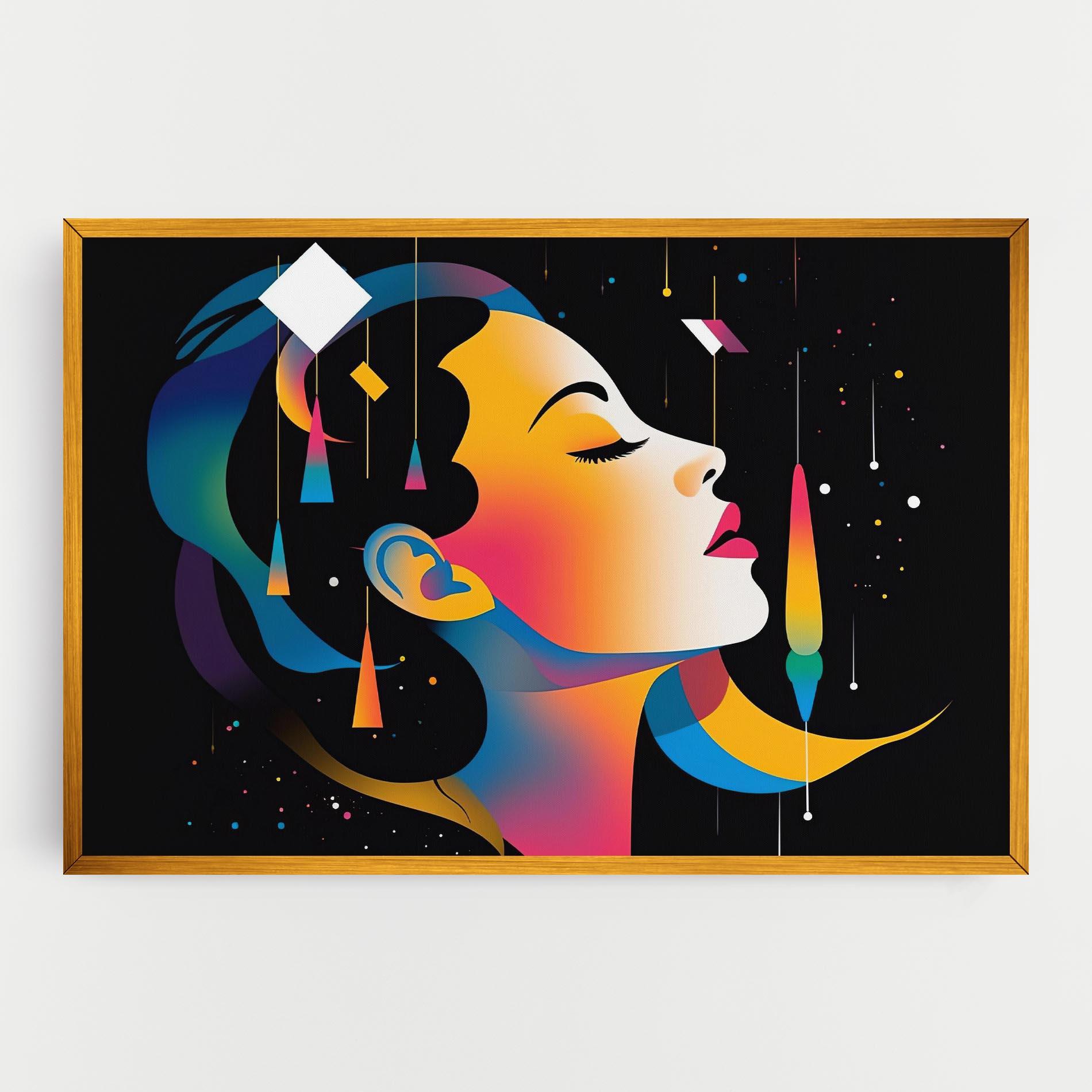 Leinwandbild Dreamy Night Female mockup 0