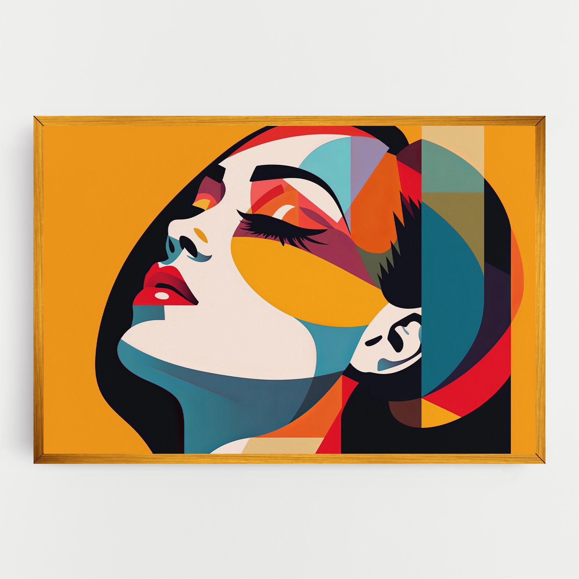 Leinwandbild Dreamy Yellow Female mockup 0