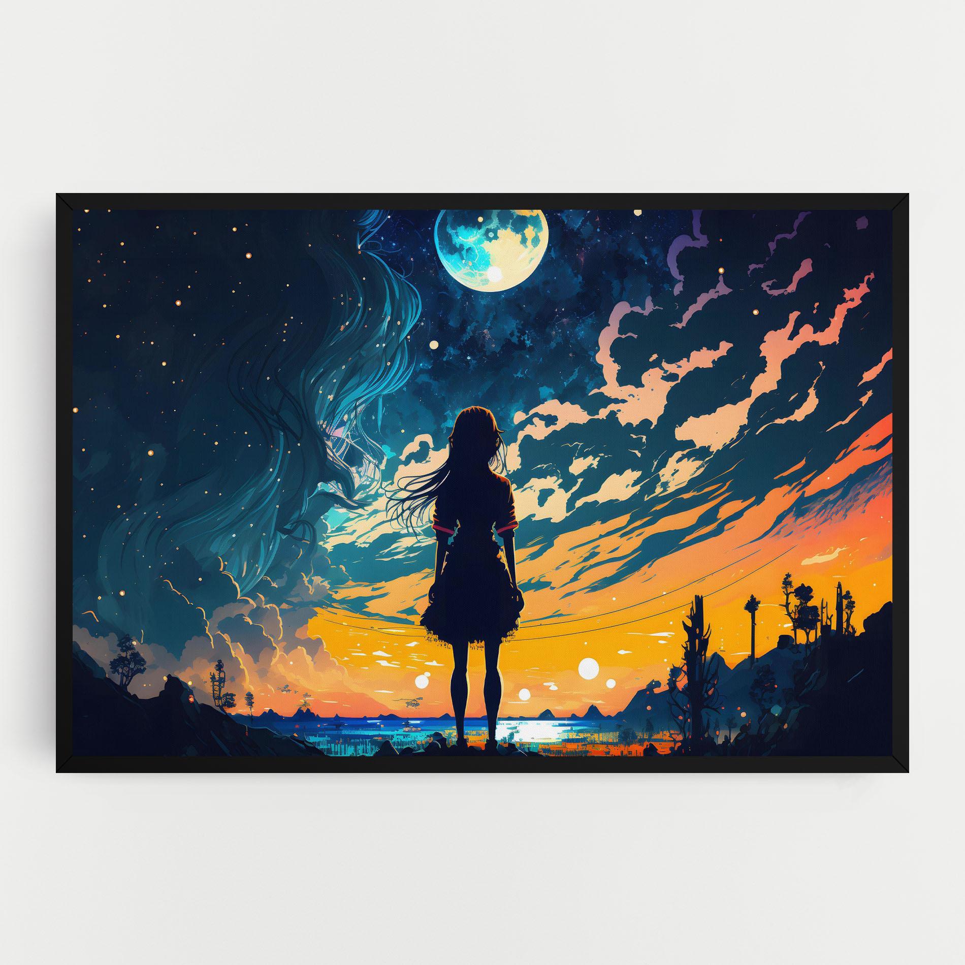 Leinwandbild Mystical Woman Fairytale mockup 0