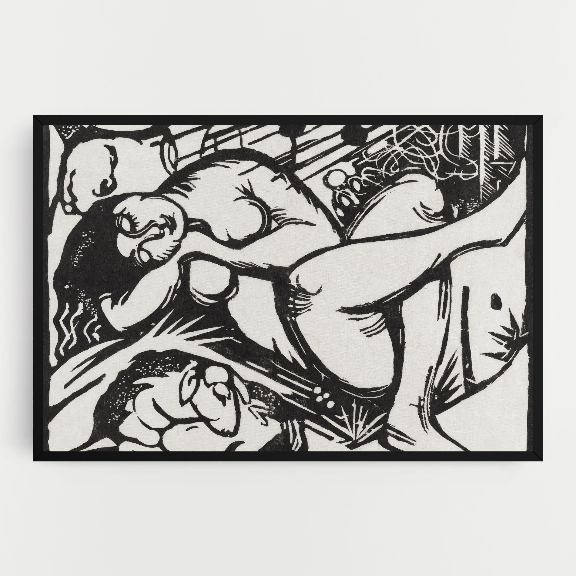 Leinwandbild Woman Drawing mockup 0