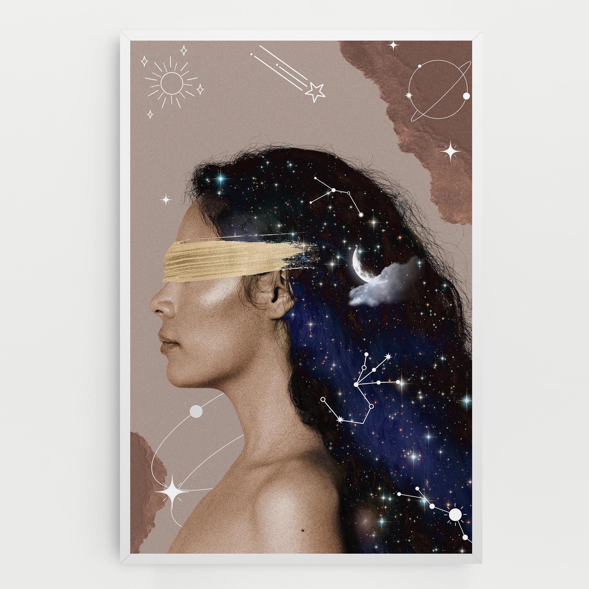 Leinwandbild Galaxy Hair mockup 0