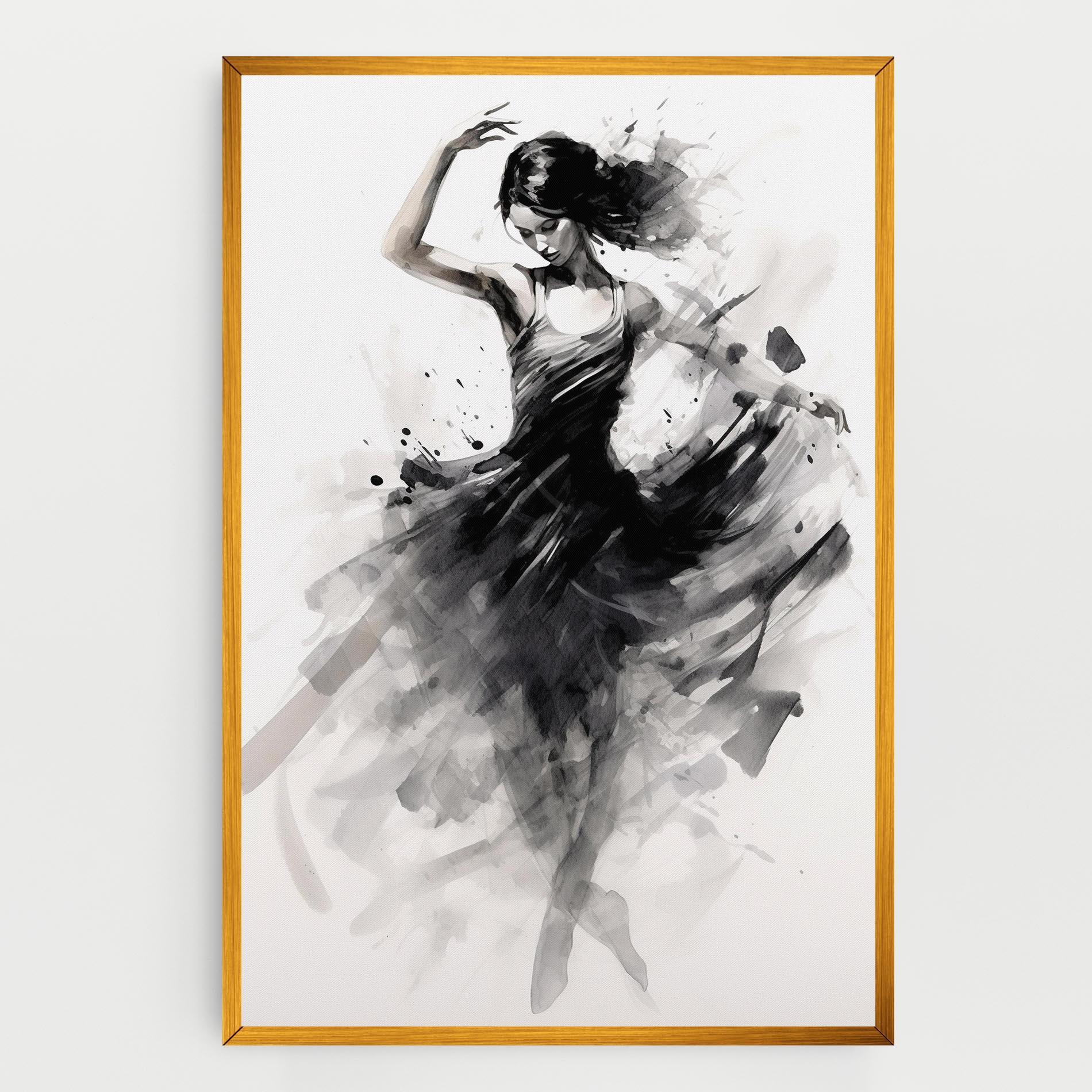Leinwandbild Dancing Woman mockup 0