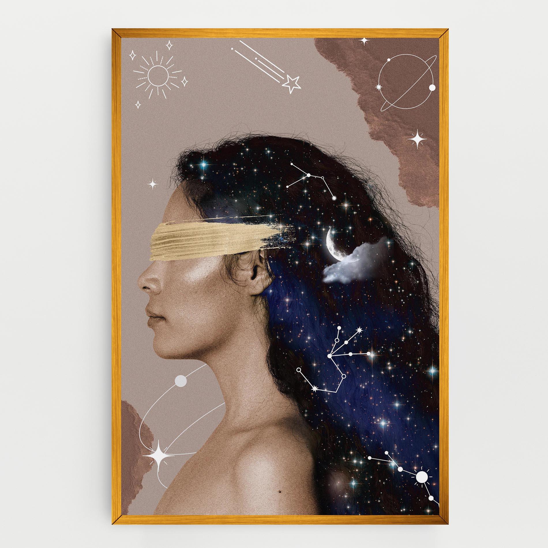 Leinwandbild Galaxy Hair mockup 0