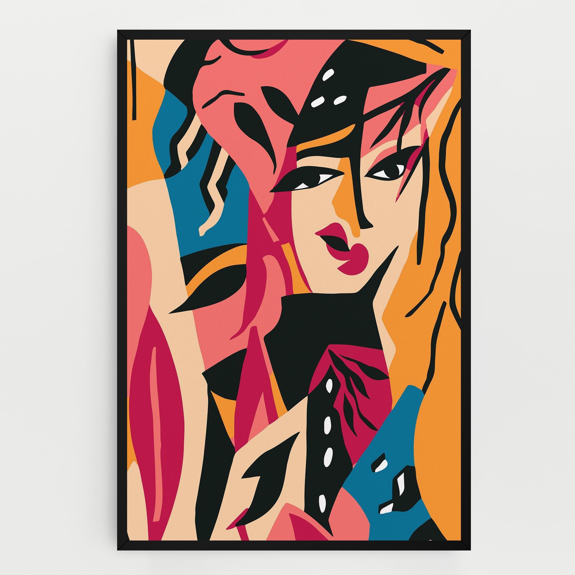 Leinwandbild Crowd Face mockup 0