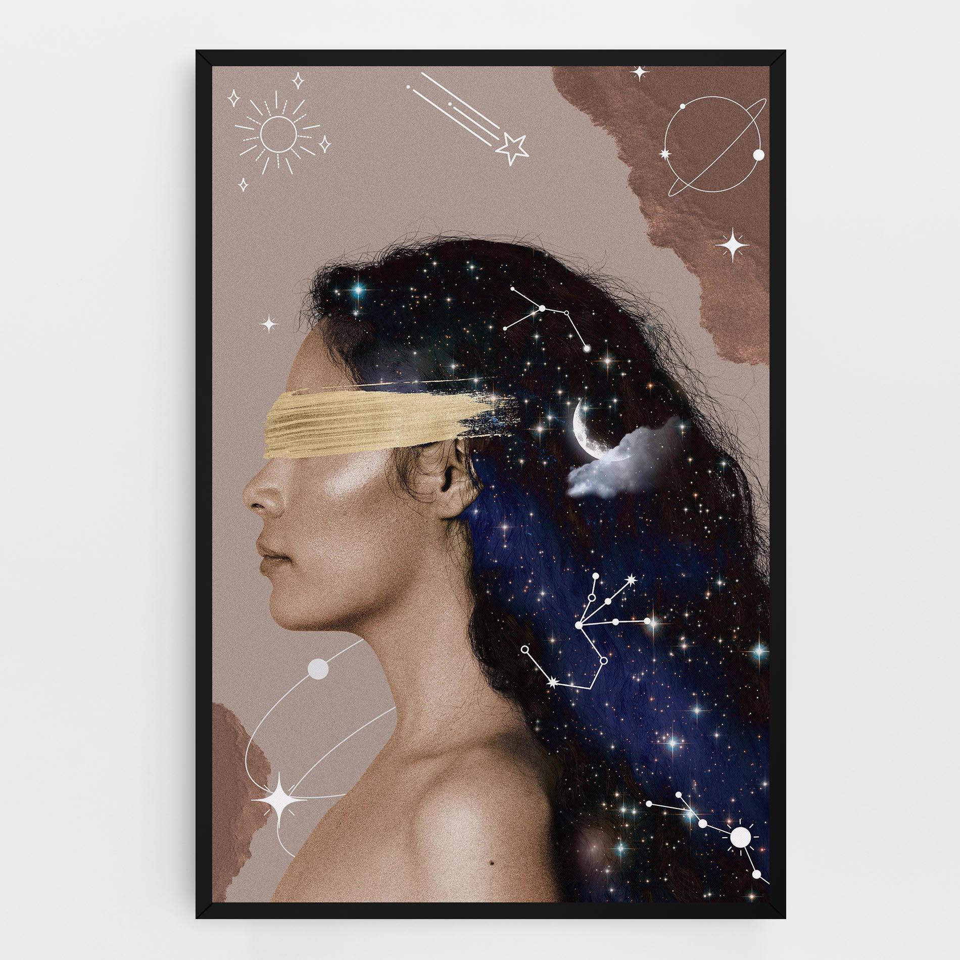 Leinwandbild Galaxy Hair mockup 0