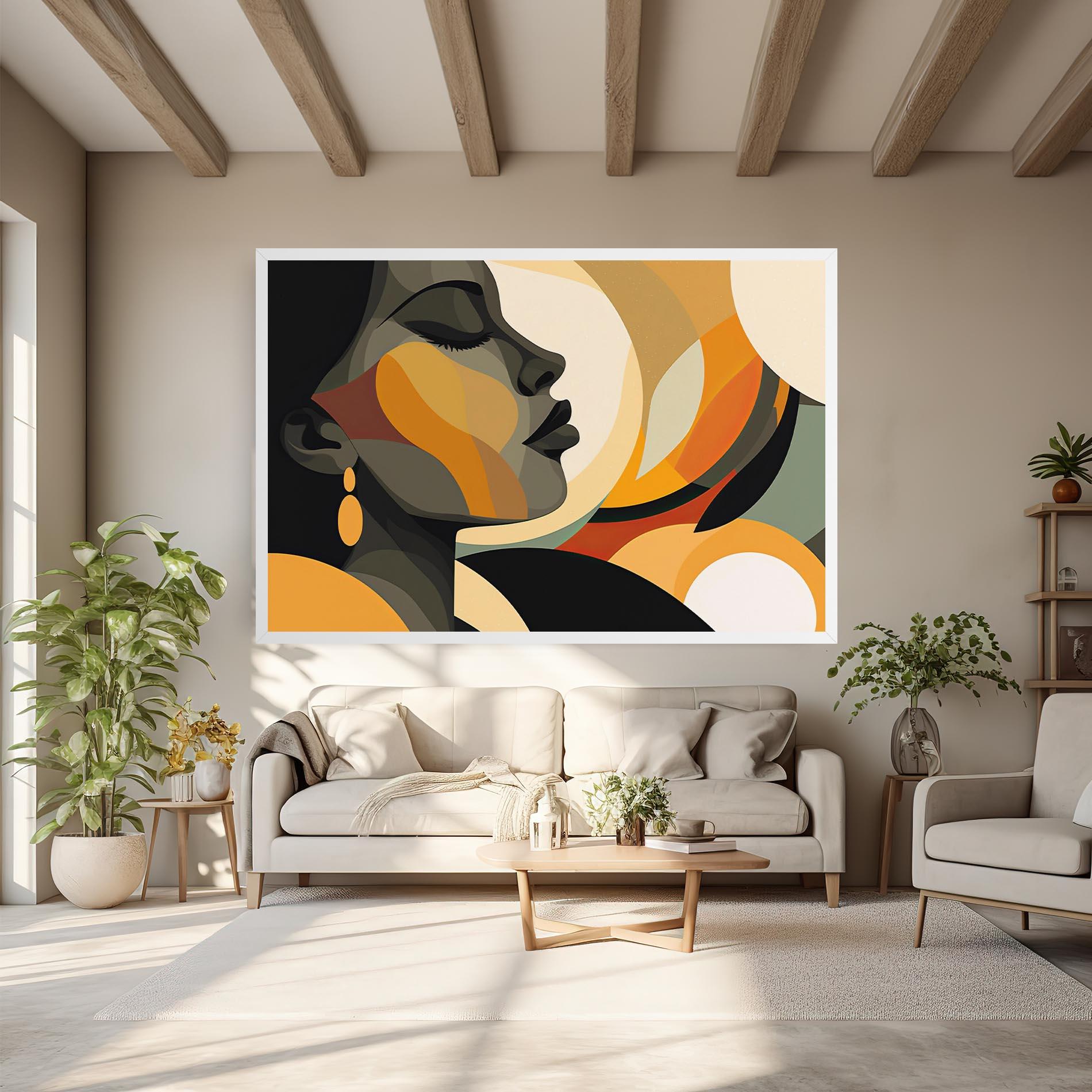 Leinwandbild Dreamy Graphic Girl mockup 6