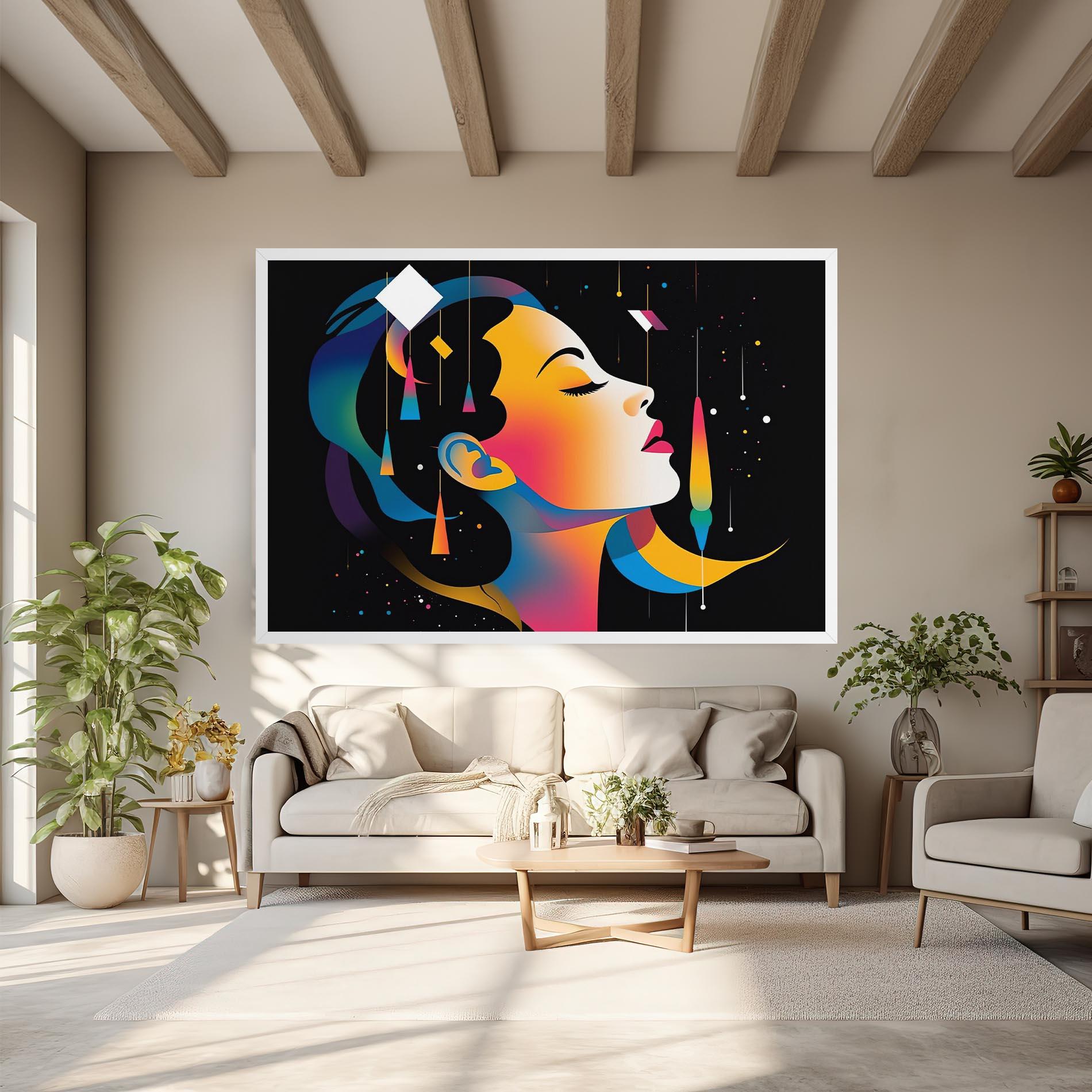 Leinwandbild Dreamy Night Female mockup 6