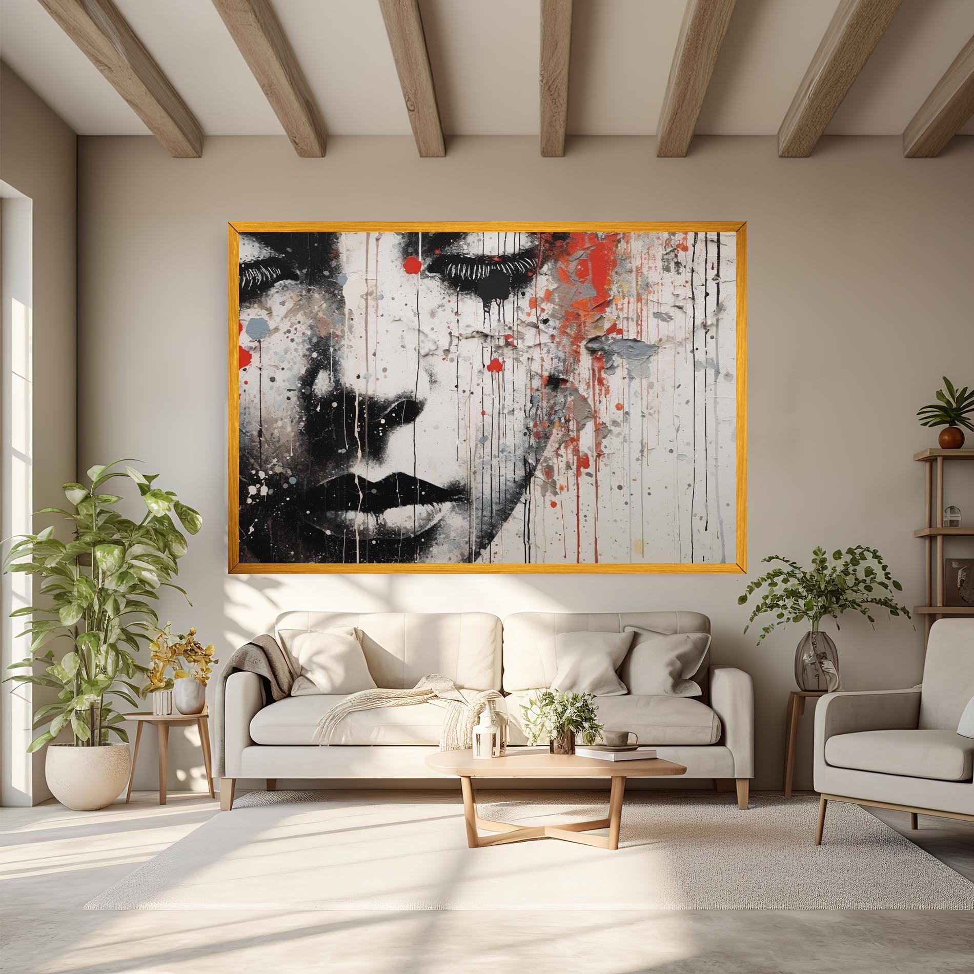 Leinwandbild Ink Street Graffiti mockup 6