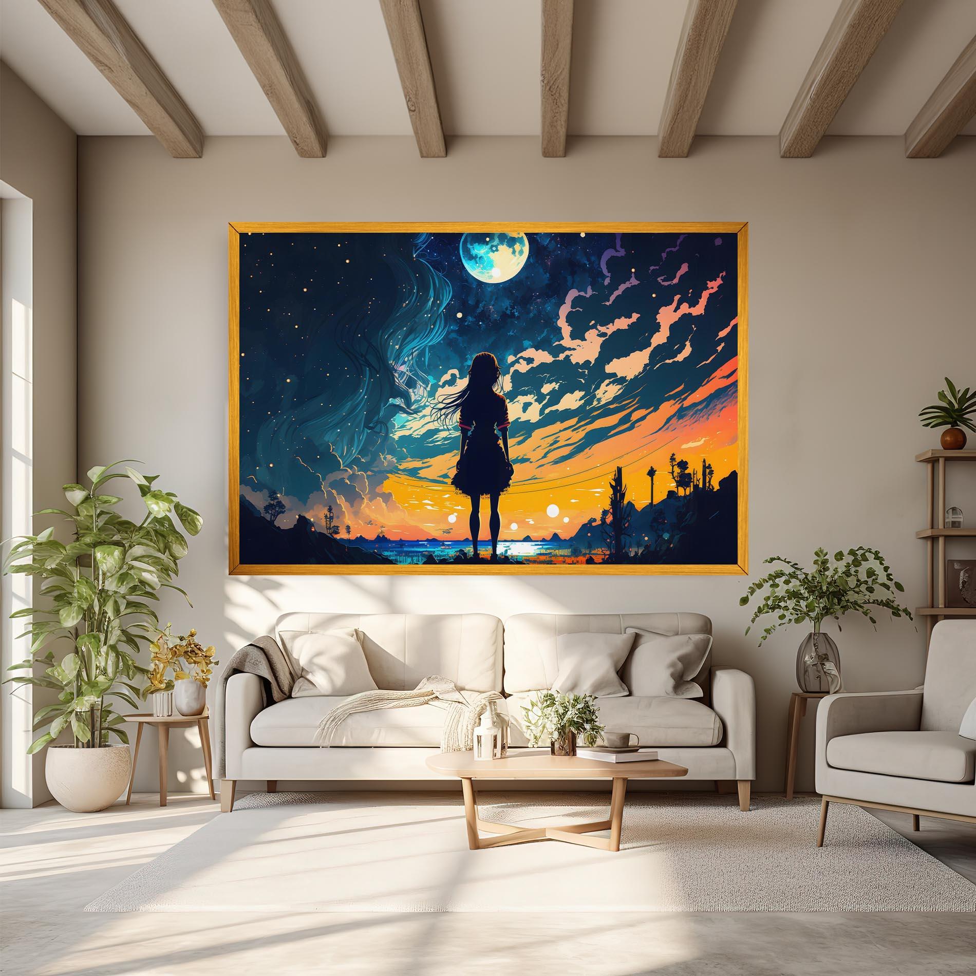 Leinwandbild Mystical Woman Fairytale mockup 6