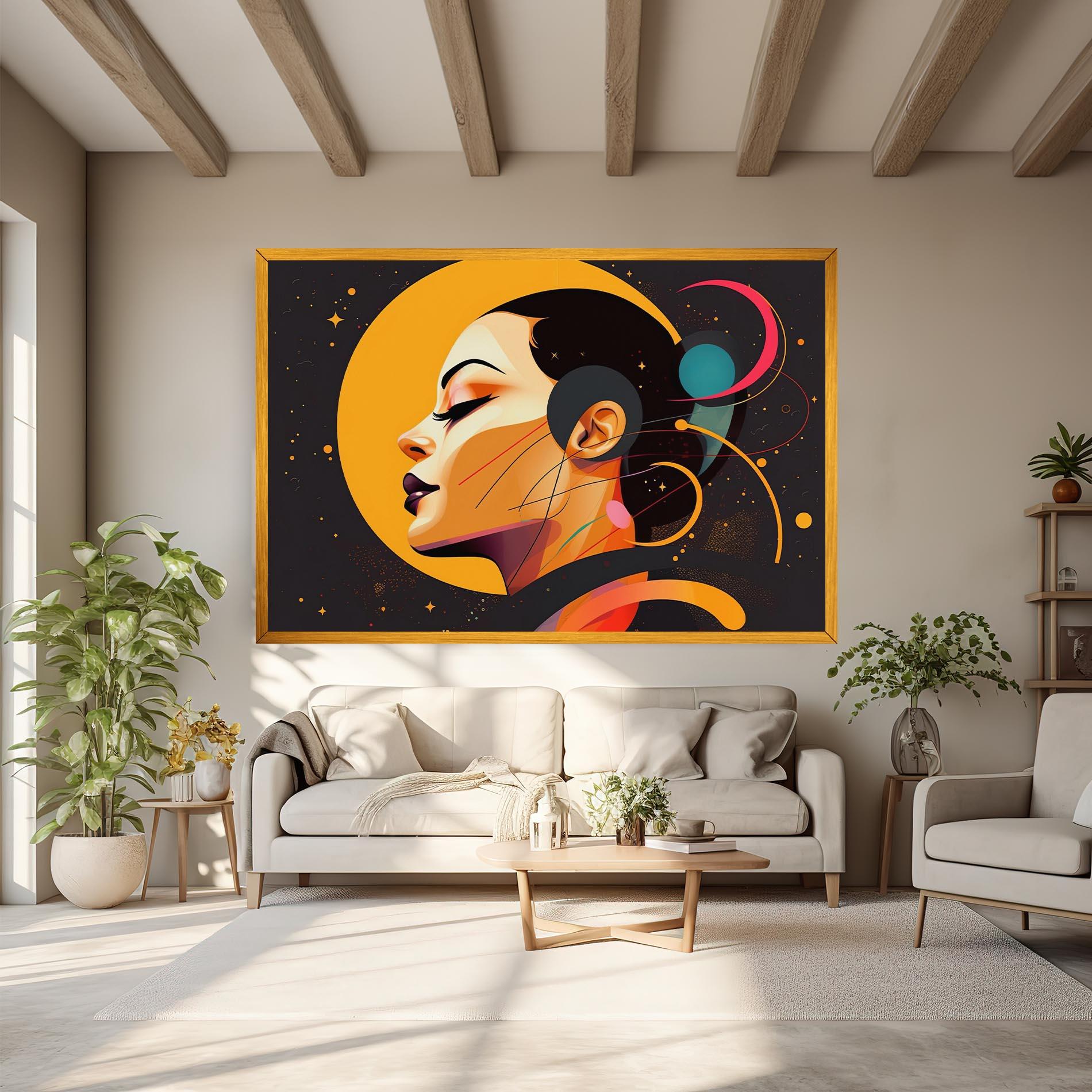 Leinwandbild Synthetic Female mockup 6