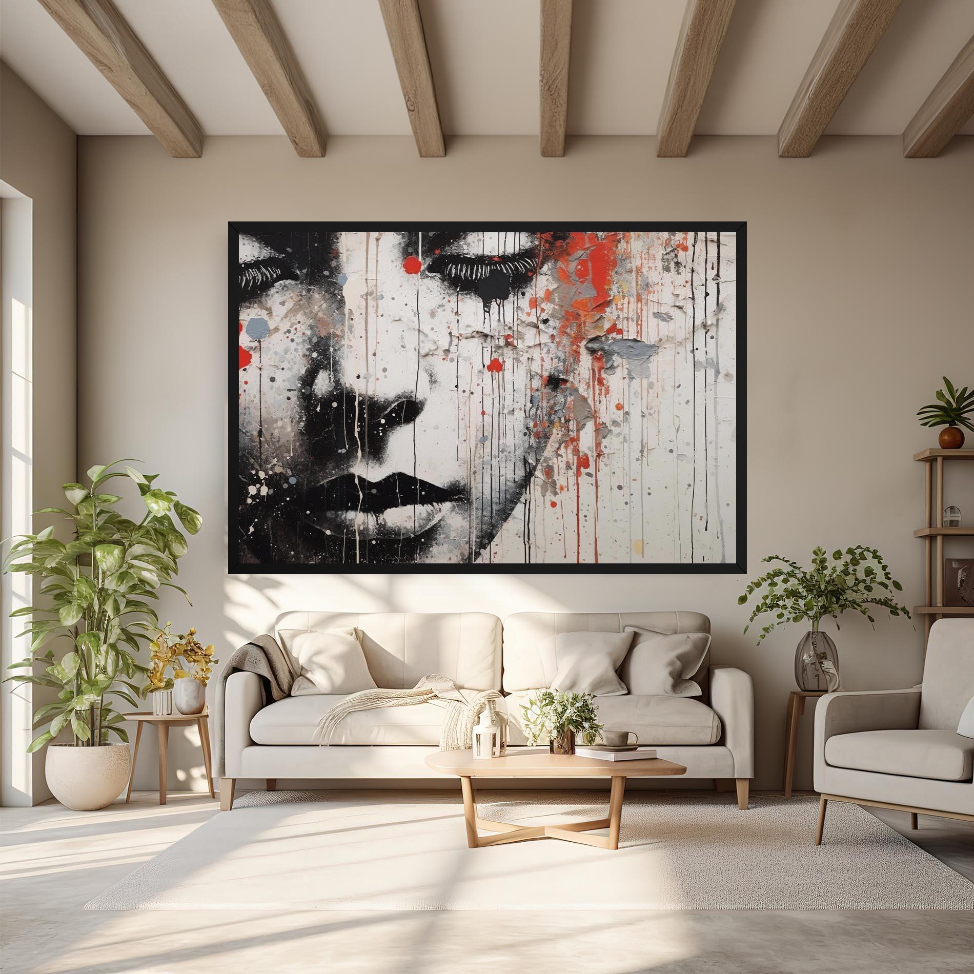 Leinwandbild Ink Street Graffiti mockup 6