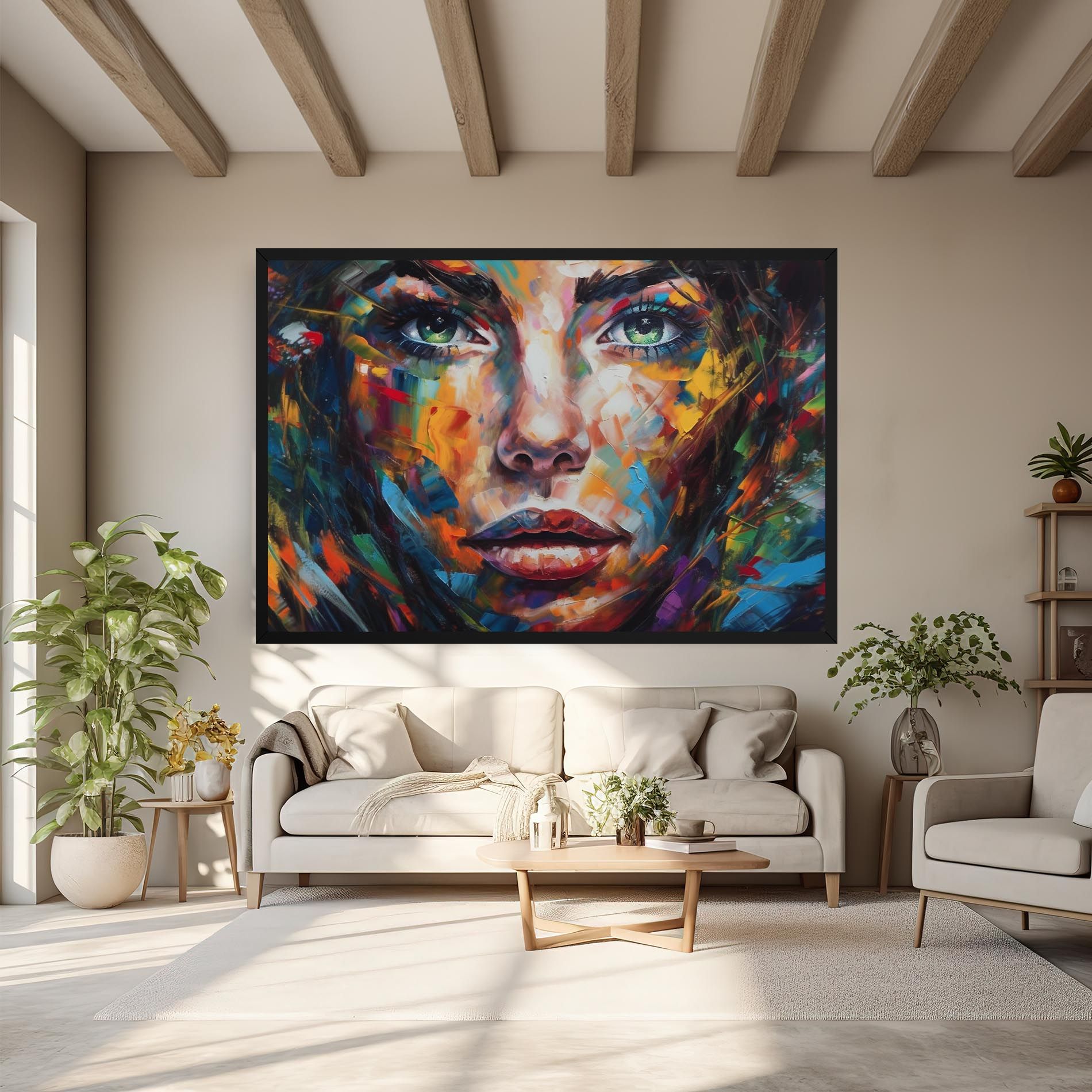 Vibrant Color Woman Paint mockup 6