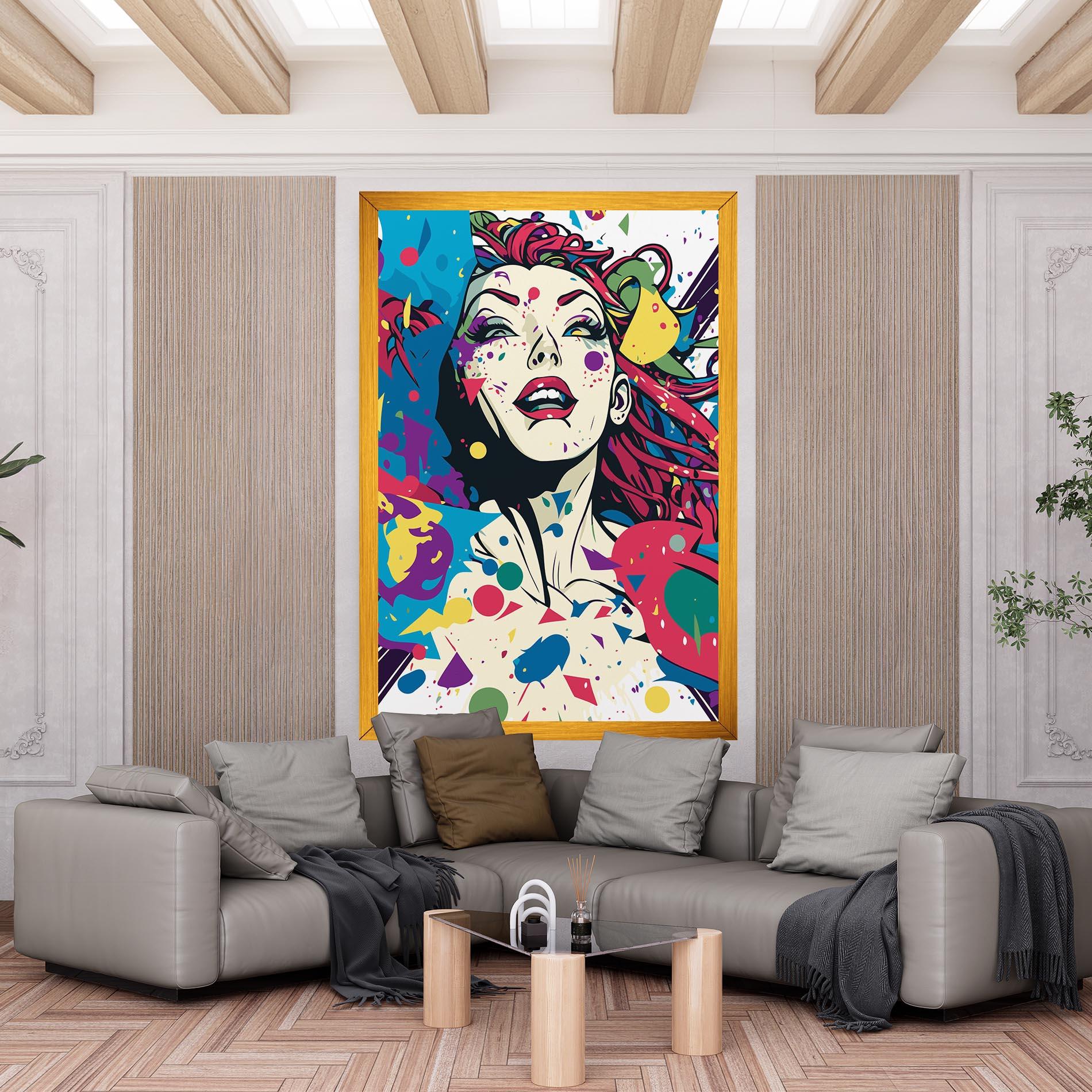 Leinwandbild Fictional Woman mockup 6