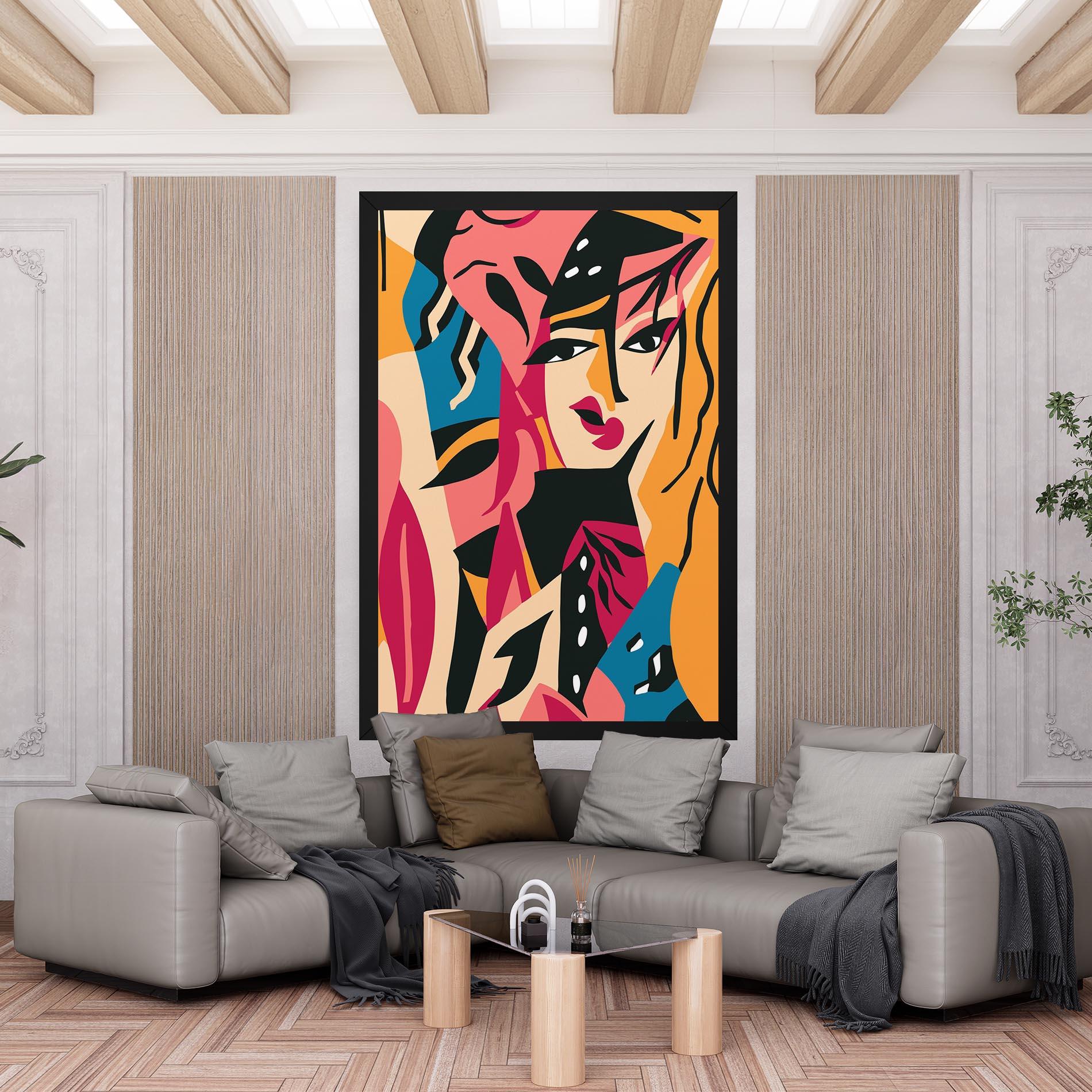 Leinwandbild Crowd Face mockup 6