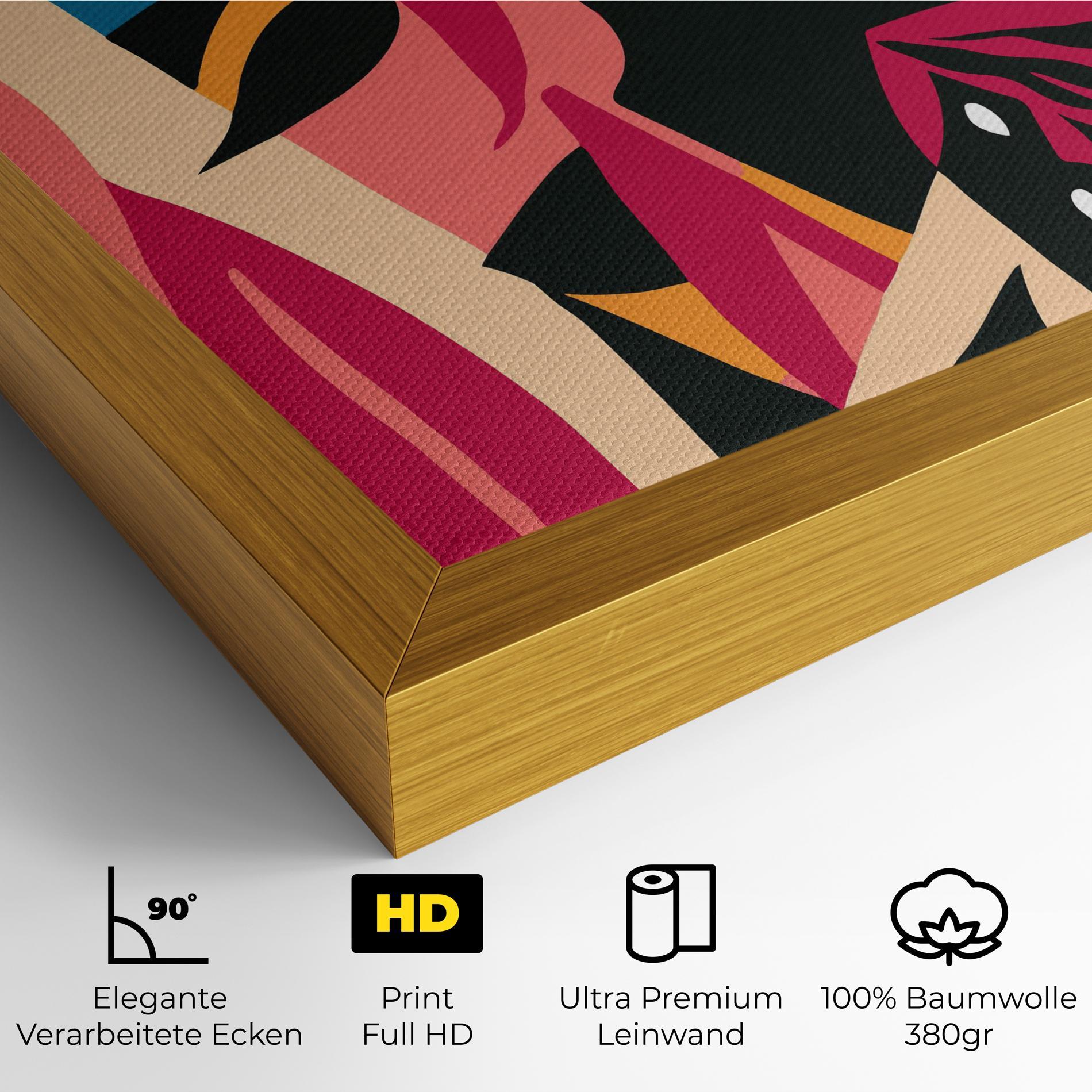 Leinwandbild Crowd Face mockup 4