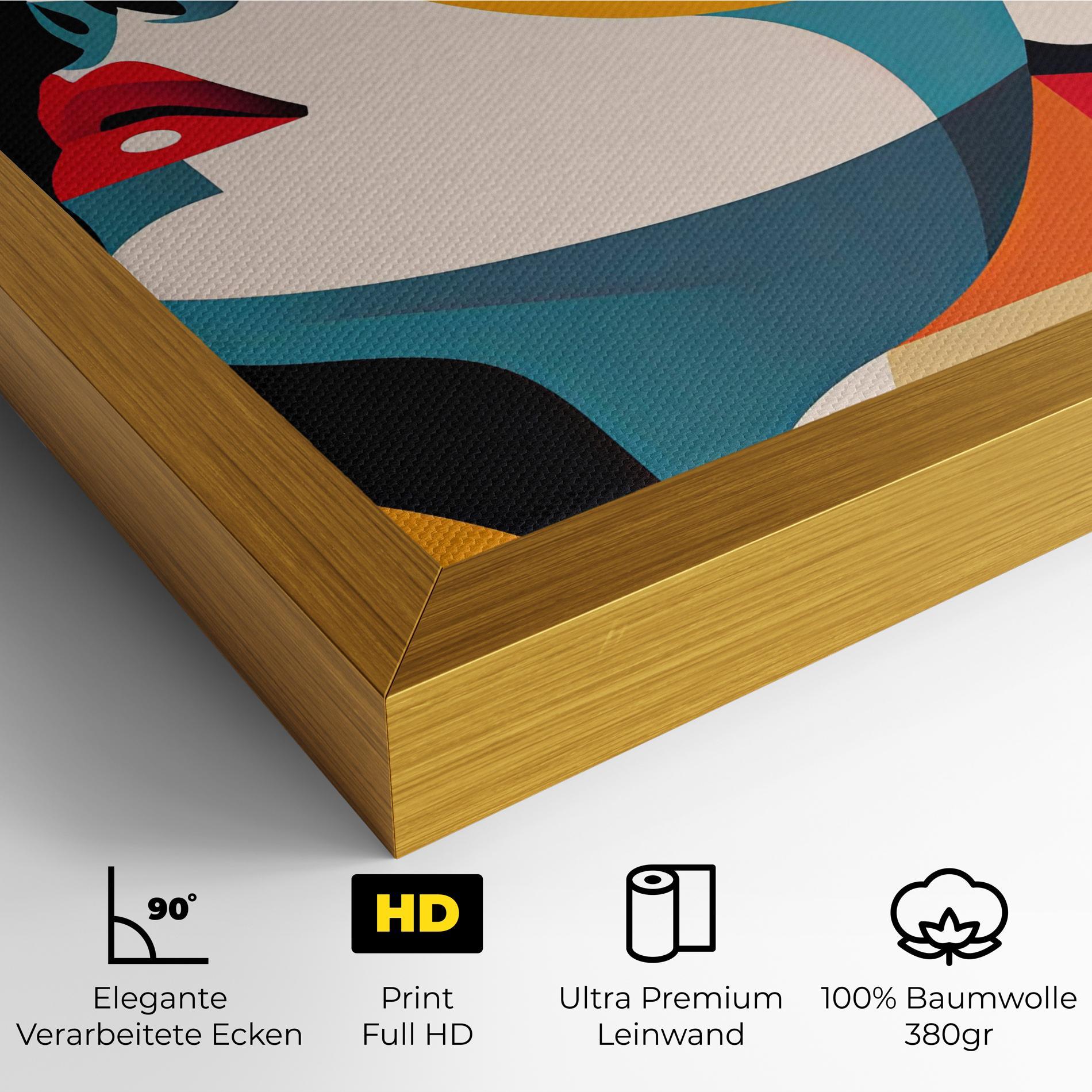 Leinwandbild Dreamy Yellow Female mockup 4