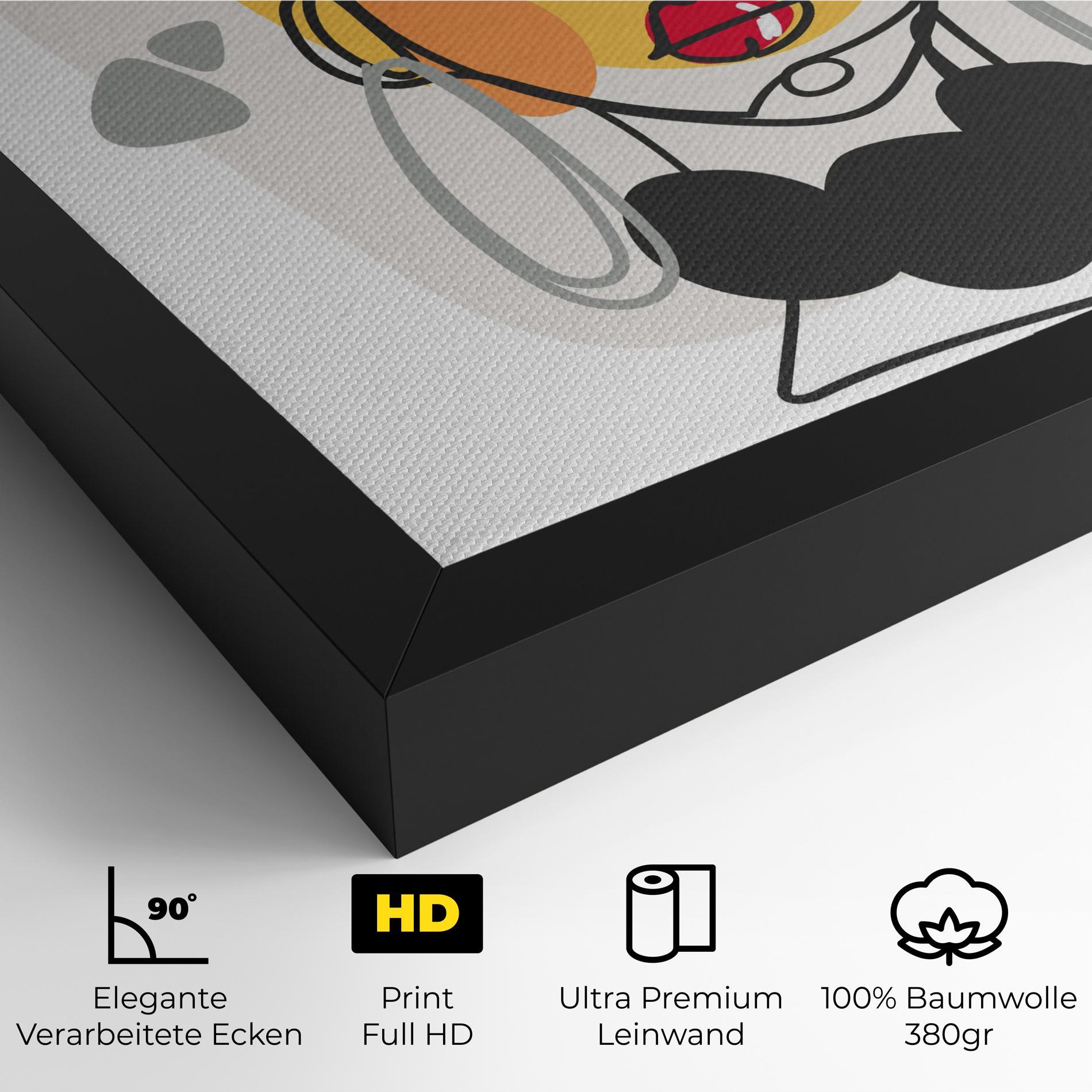 Leinwandbild Abstract Blonde Face mockup 4